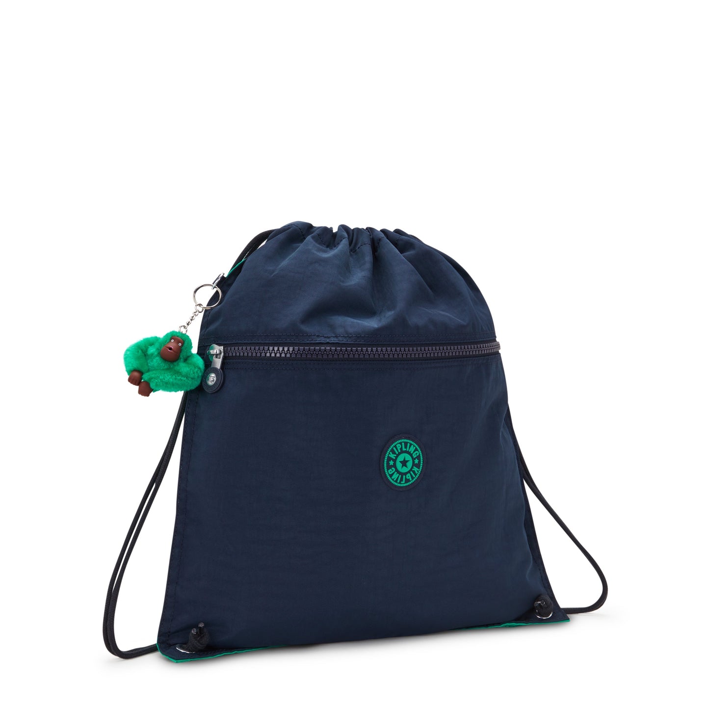 KIPLING-Supertaboo-Medium backpack (with drawstring)-Blue Green Bl-09487-CD7