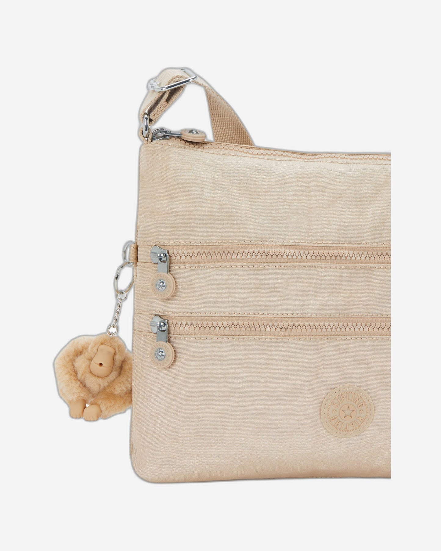 Kipling Alvar Sparkled Beige Medium crossbody 12472-5DV