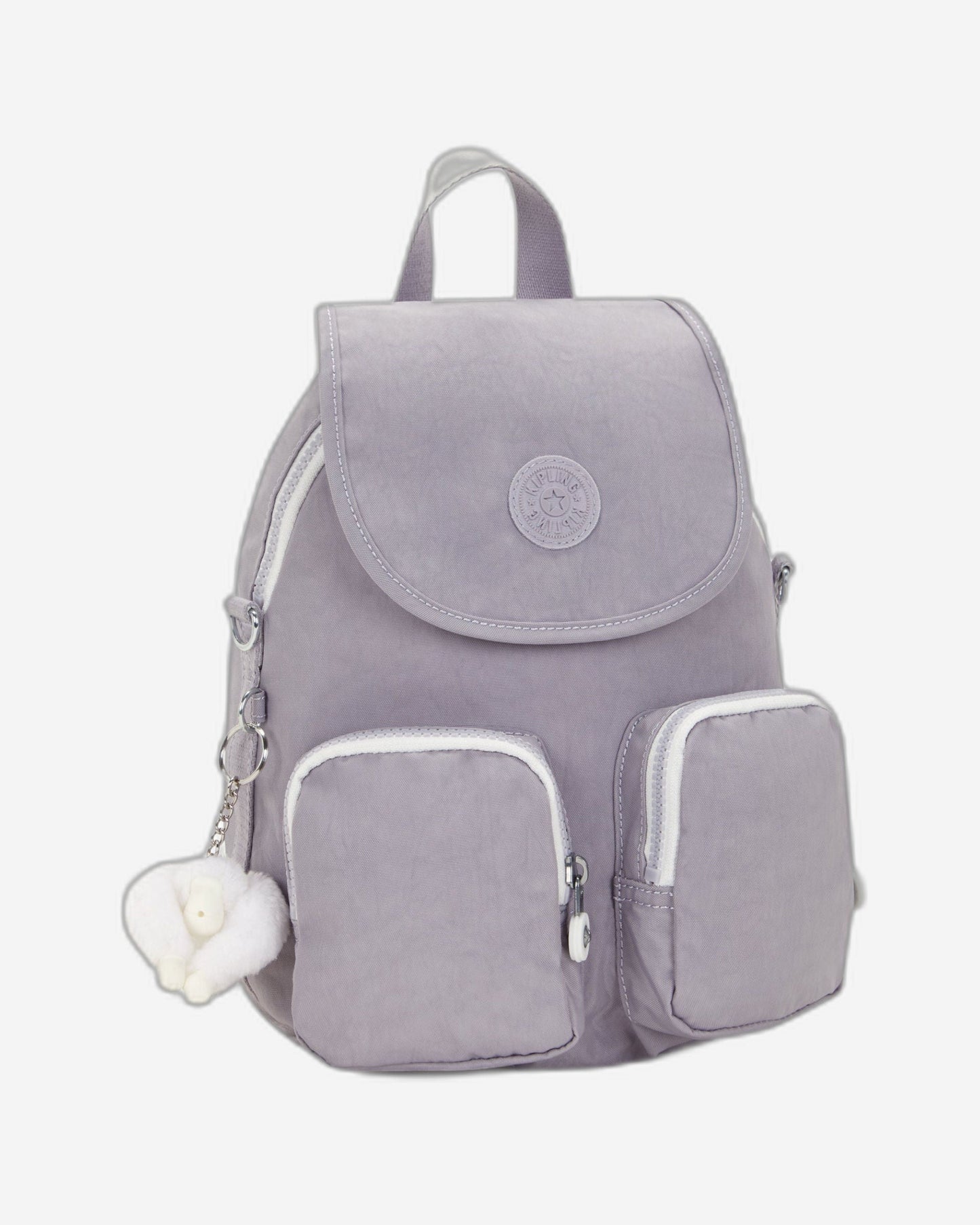 Kipling Firefly Up Tender Grey Small Backpack C212887-1FB