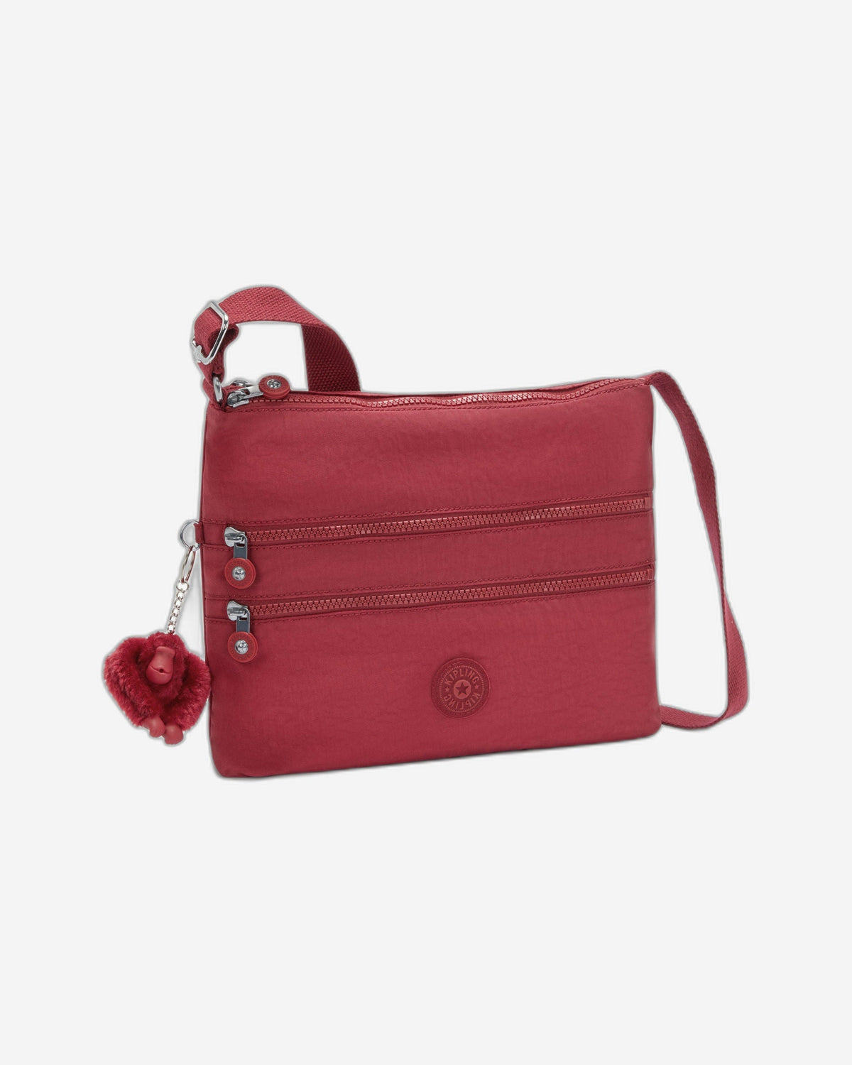 Kipling Alvar Funky Red Medium Crossbody Bag 13335-4SS