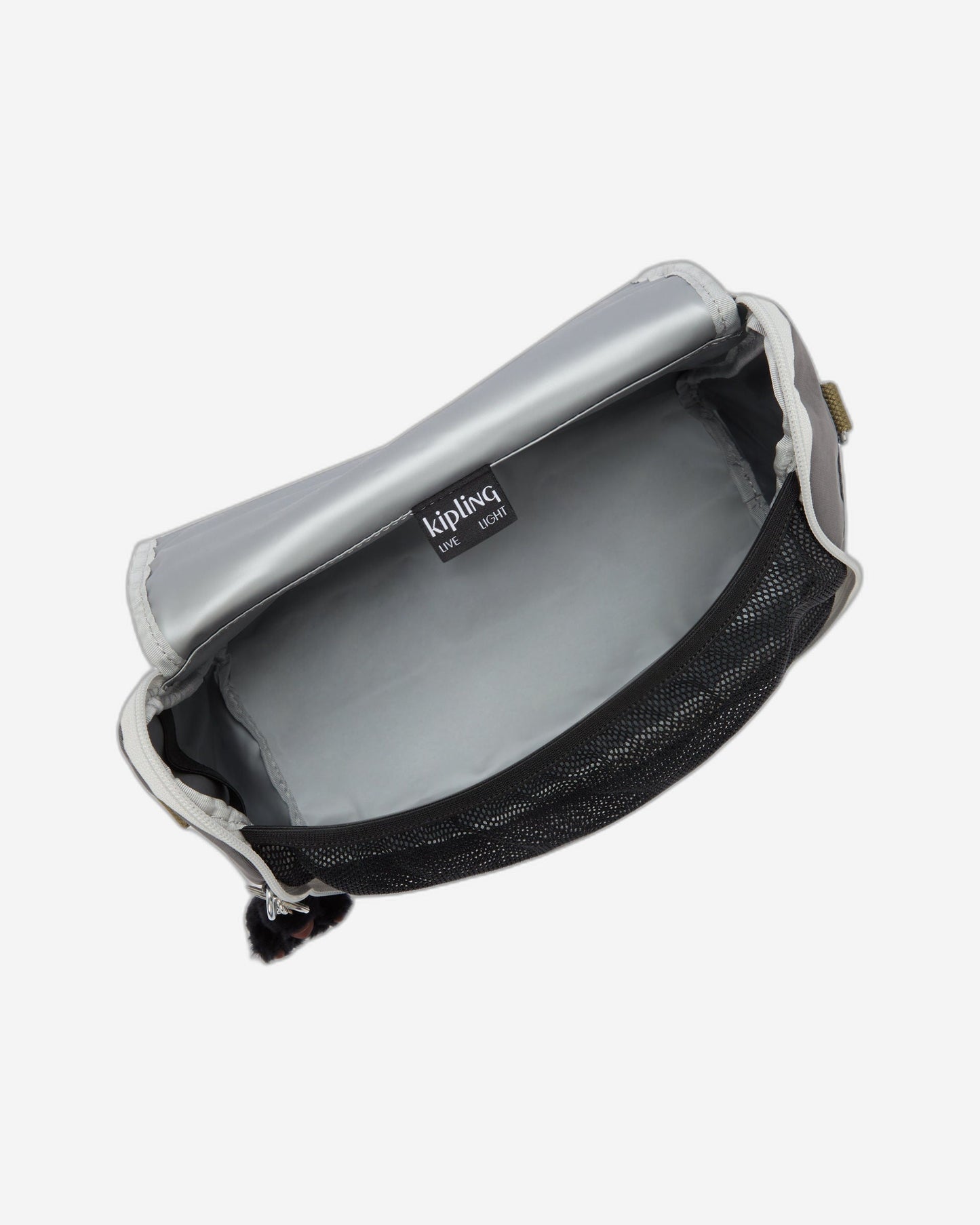 Kipling New Kichirou Back to Grey Large lunchbag with trolley sleeve 15289-1DX