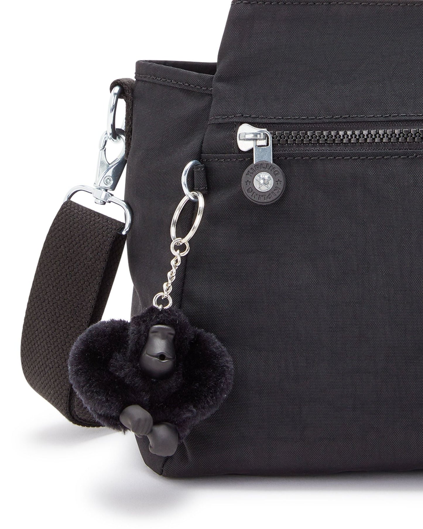 Kipling Elysia Black Noir Medium Shoulder Bag C243791-P39