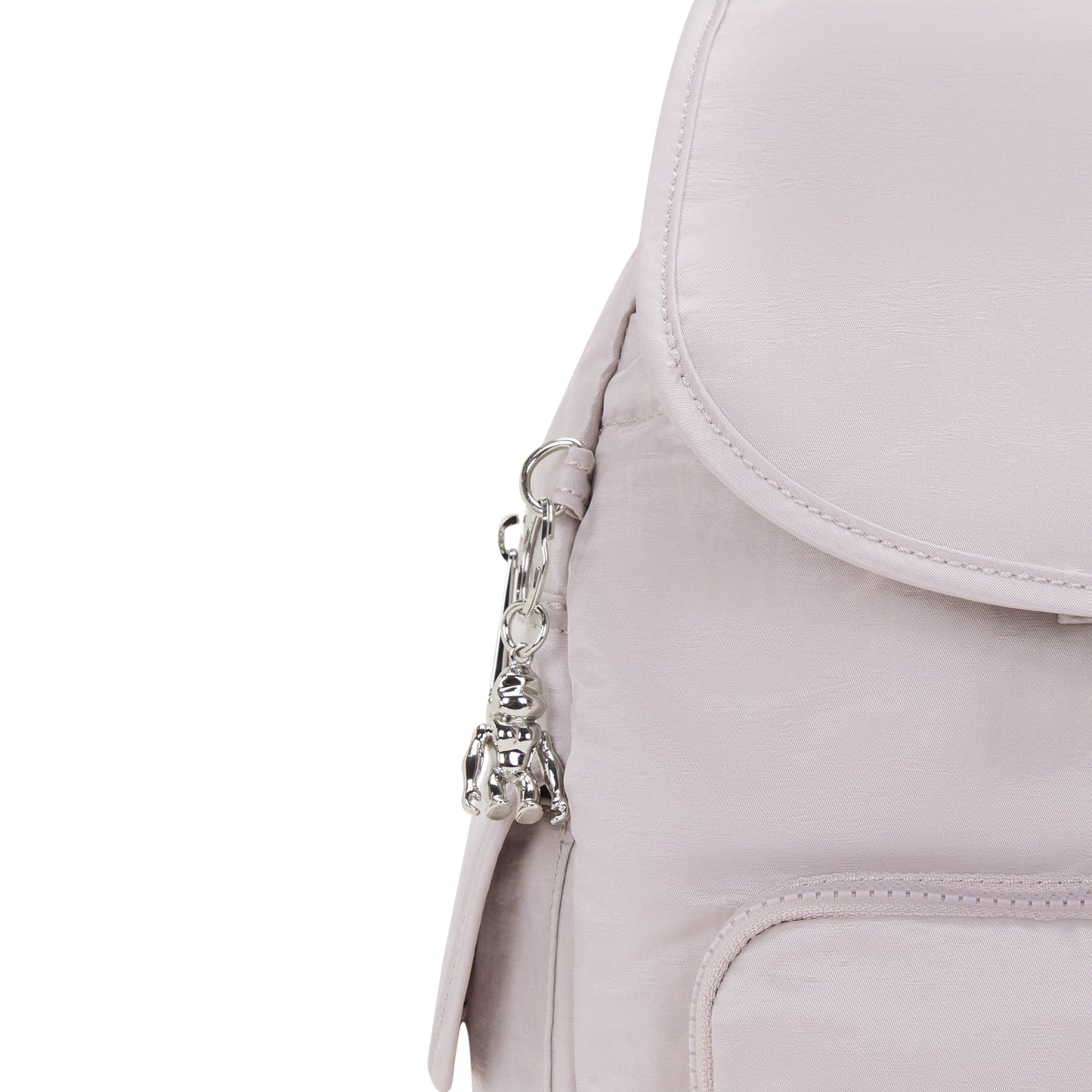 KIPLING-City Pack S-Small backpack-Gleam Silver-I2525-K6G