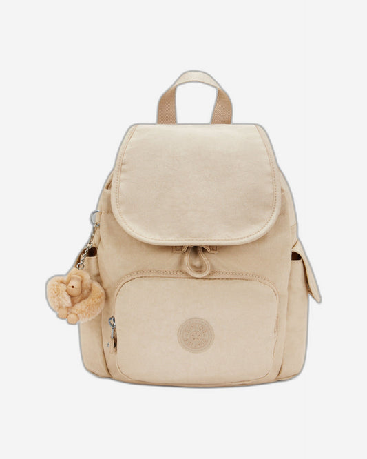 Kipling City Pack Mini Sparkled Beige Small Backpack I2671-5Dv