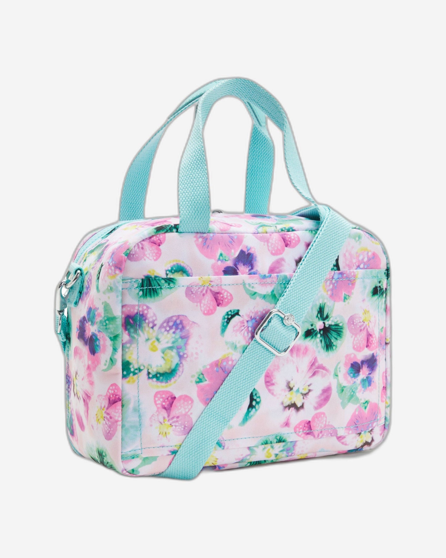 Kipling Miyo Aqua Blossom Large Lunch Bag with Trolley Sleeve C2I2989-7EC