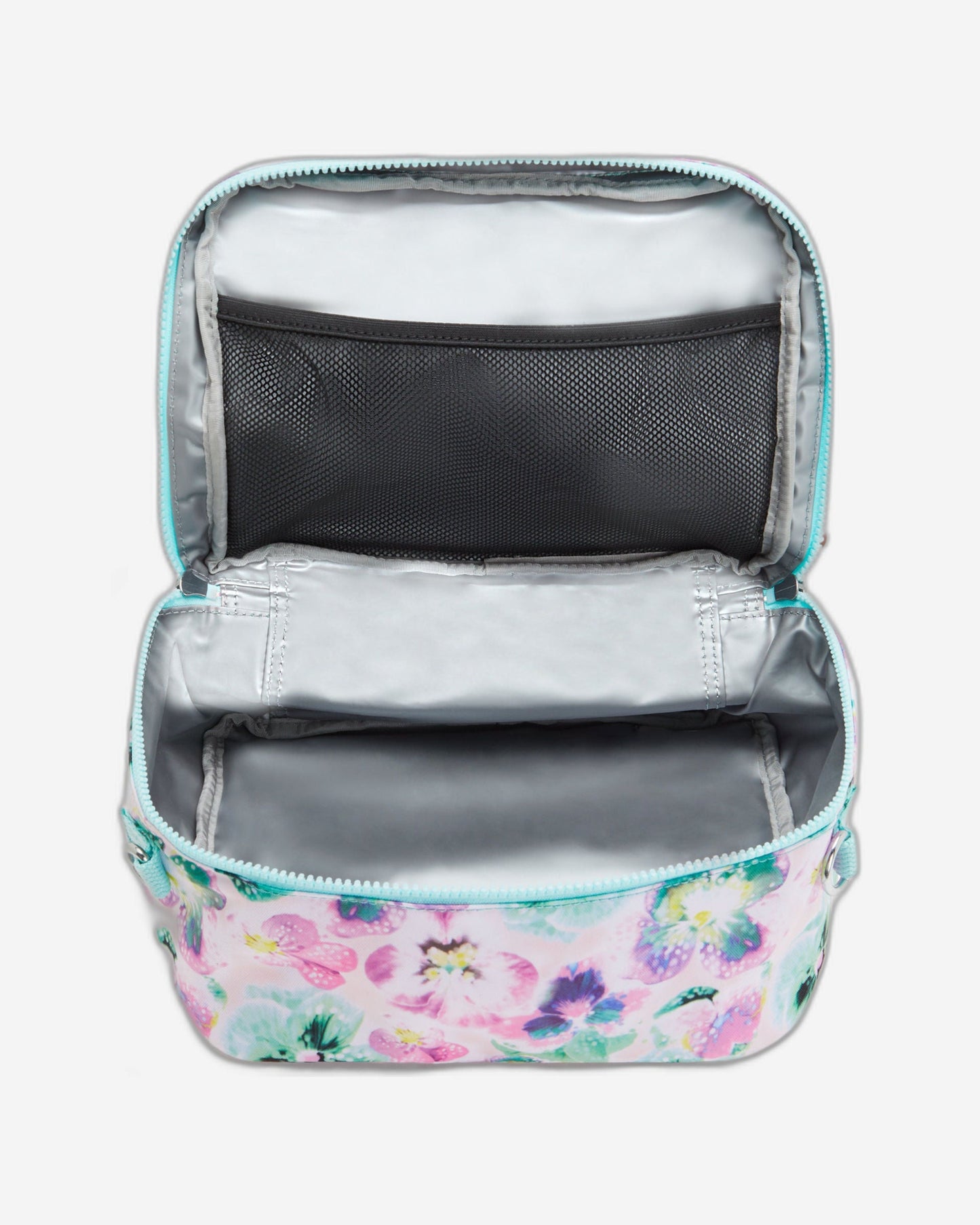 Kipling Miyo Aqua Blossom Large Lunch Bag with Trolley Sleeve C2I2989-7EC