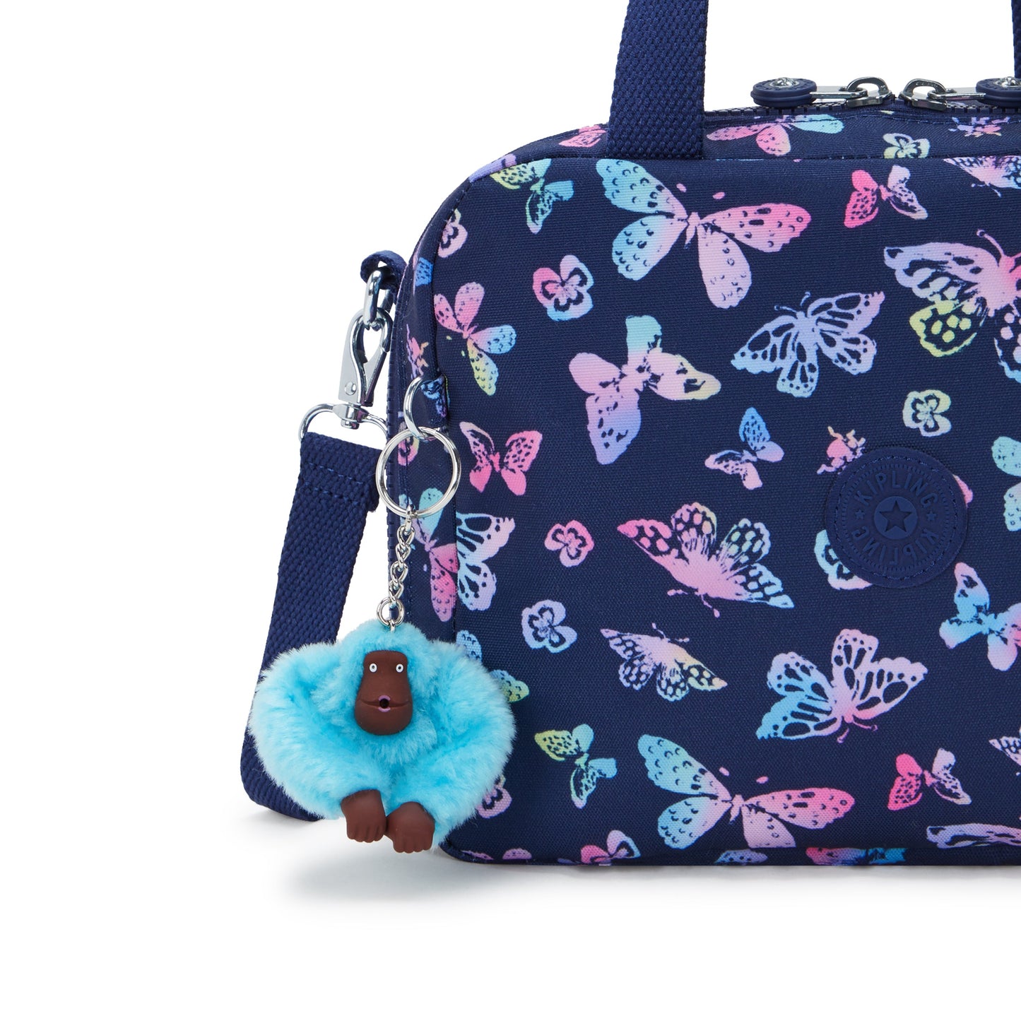 Kipling Miyo Butterfly Fun Large Lunch Bag with Trolley Sleeve C2I2989-F5K