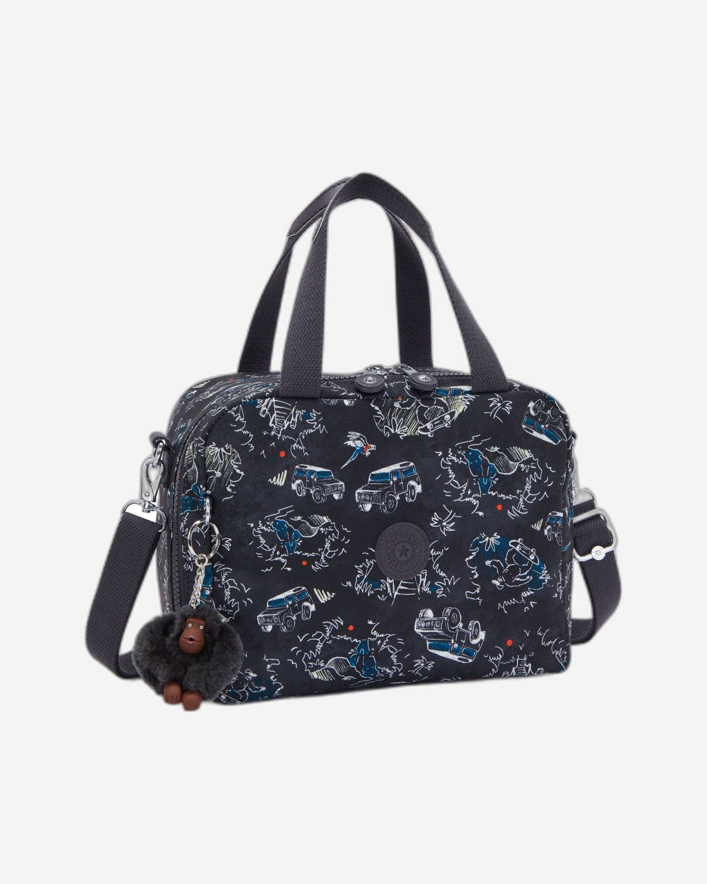 Kipling Miyo Jungle Fun Race Large Lunch Bag with Trolley Sleeve C2I2989-TJ3