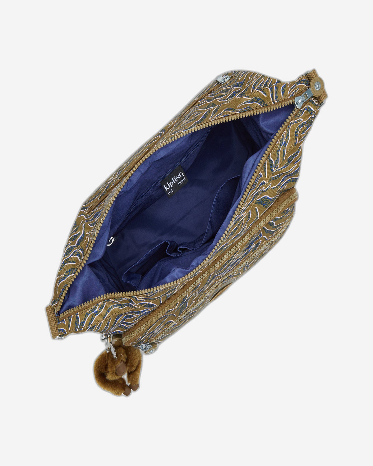 Kipling Gabbie Undersea Leaves Large Crossbody Bag I3186-1PR