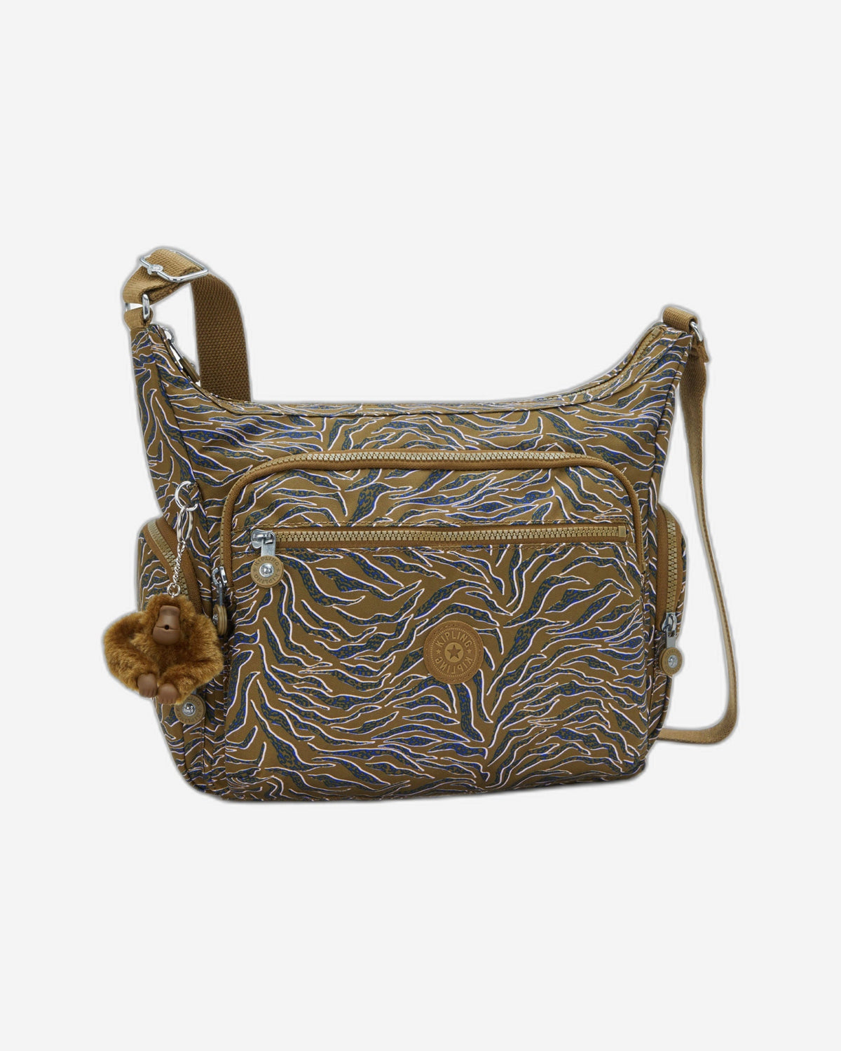Kipling Gabbie Undersea Leaves Large Crossbody Bag I3186-1PR