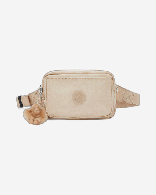 Kipling Abanu Multi Sparkled Beige Small crossbody convertible to waistbag (with removable shoulderstrap) I3492-5DV