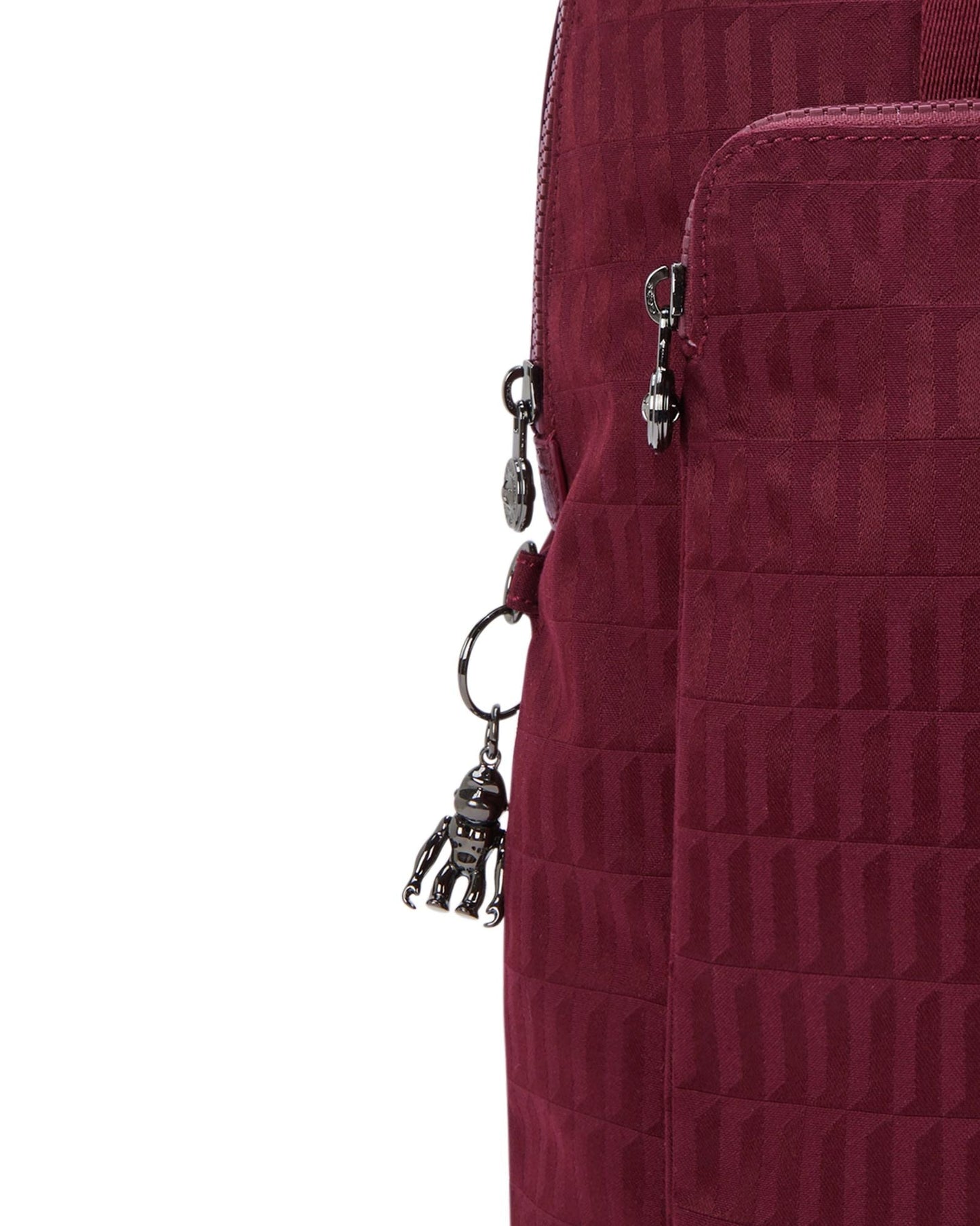 Kipling Kazuki Maroon Tile Jq Medium backpack (with laptop compartment) I3507-9HX
