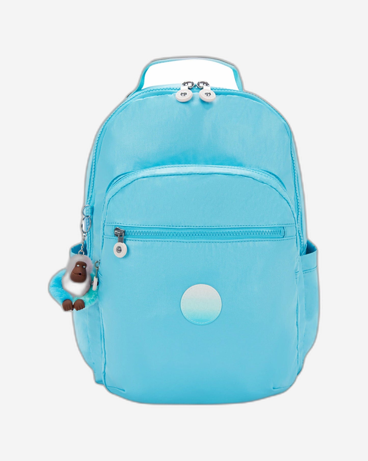 Kipling Seoul College Extra Sea Blue Met Large backpack with laptop compartment I3514-52D