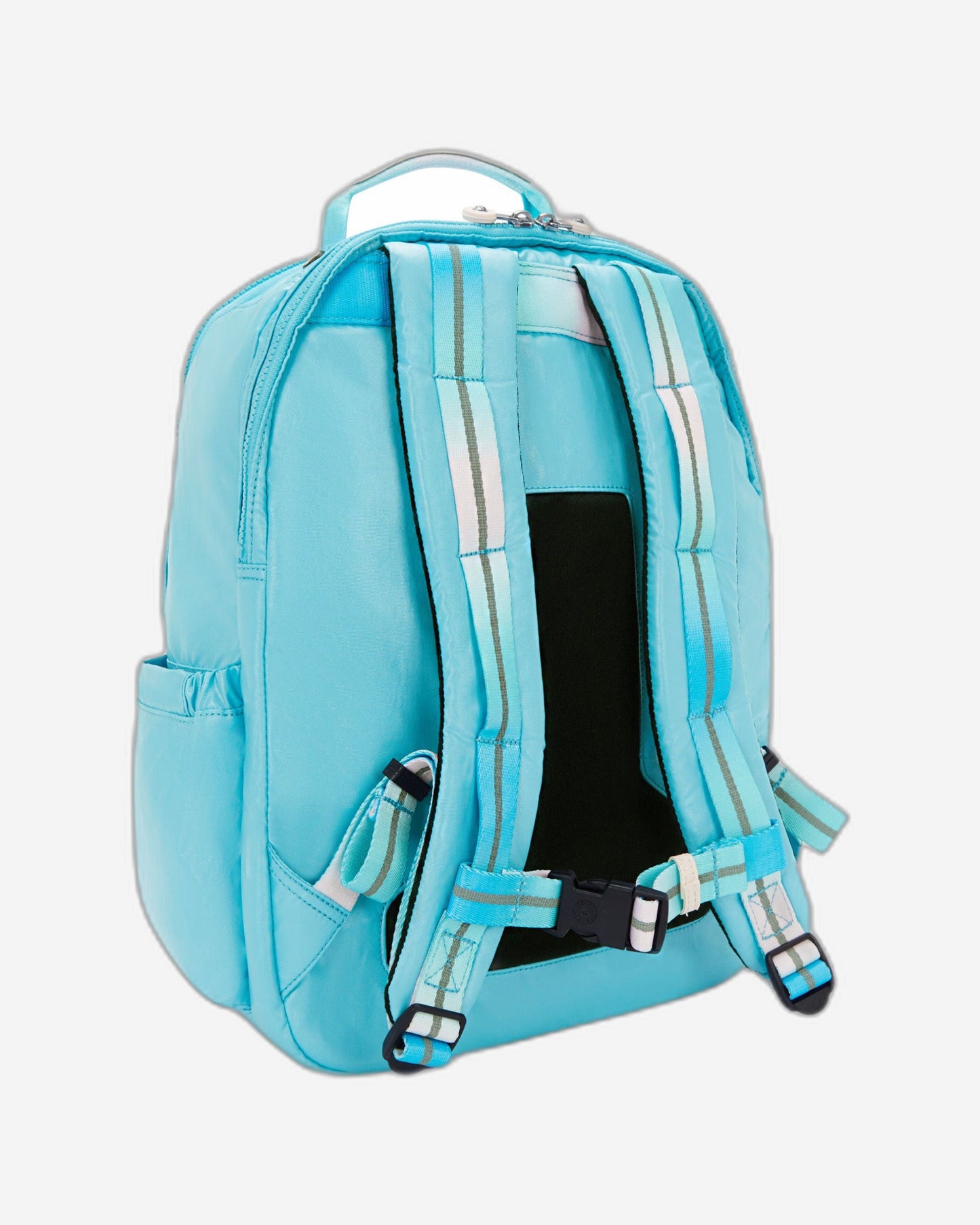 Kipling Seoul College Extra Sea Blue Met Large backpack with laptop compartment I3514-52D