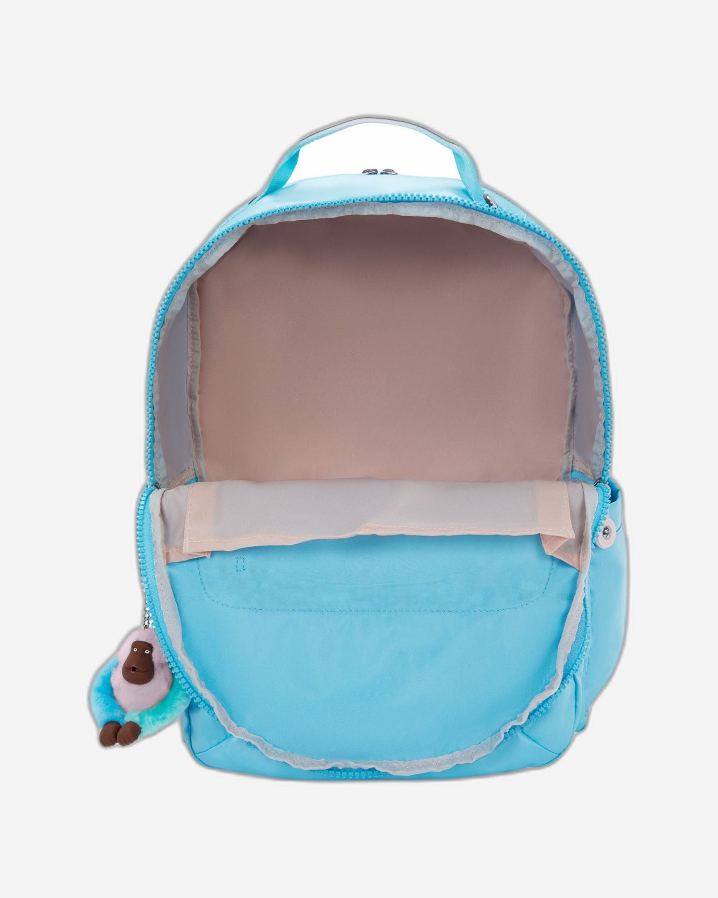 Kipling Seoul College Extra Sea Blue Met Large backpack with laptop compartment I3514-52D