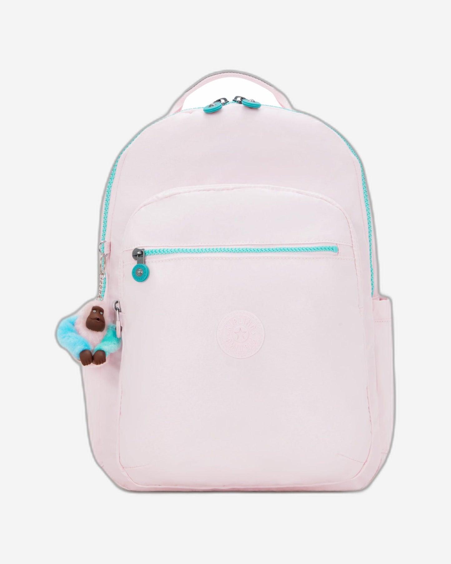 Kipling Seoul College Extra Sea Pink Met Large backpack with laptop compartment I3514-52J