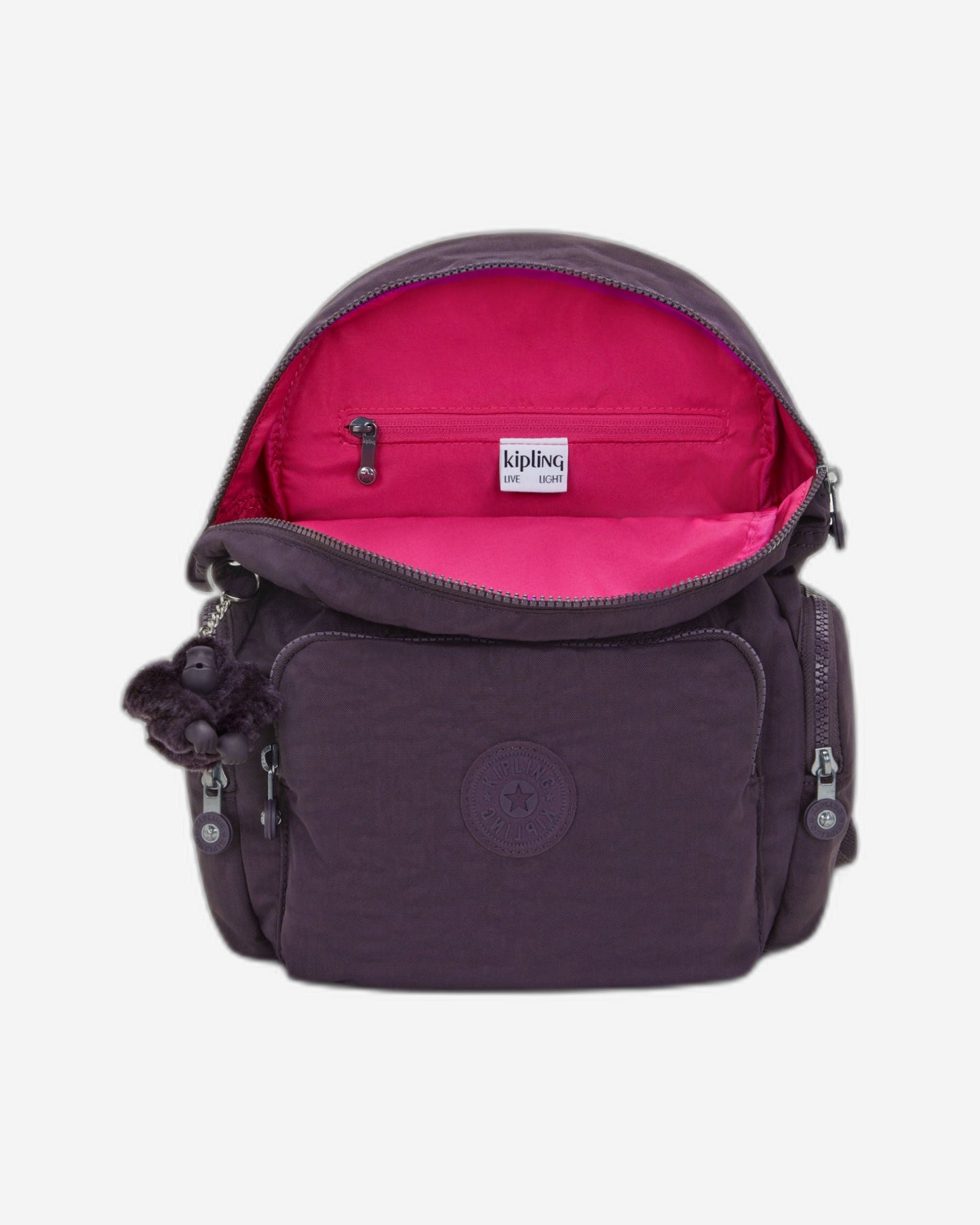 Kipling City Zip S Ultimate Plum Small Backpack I3523-67U