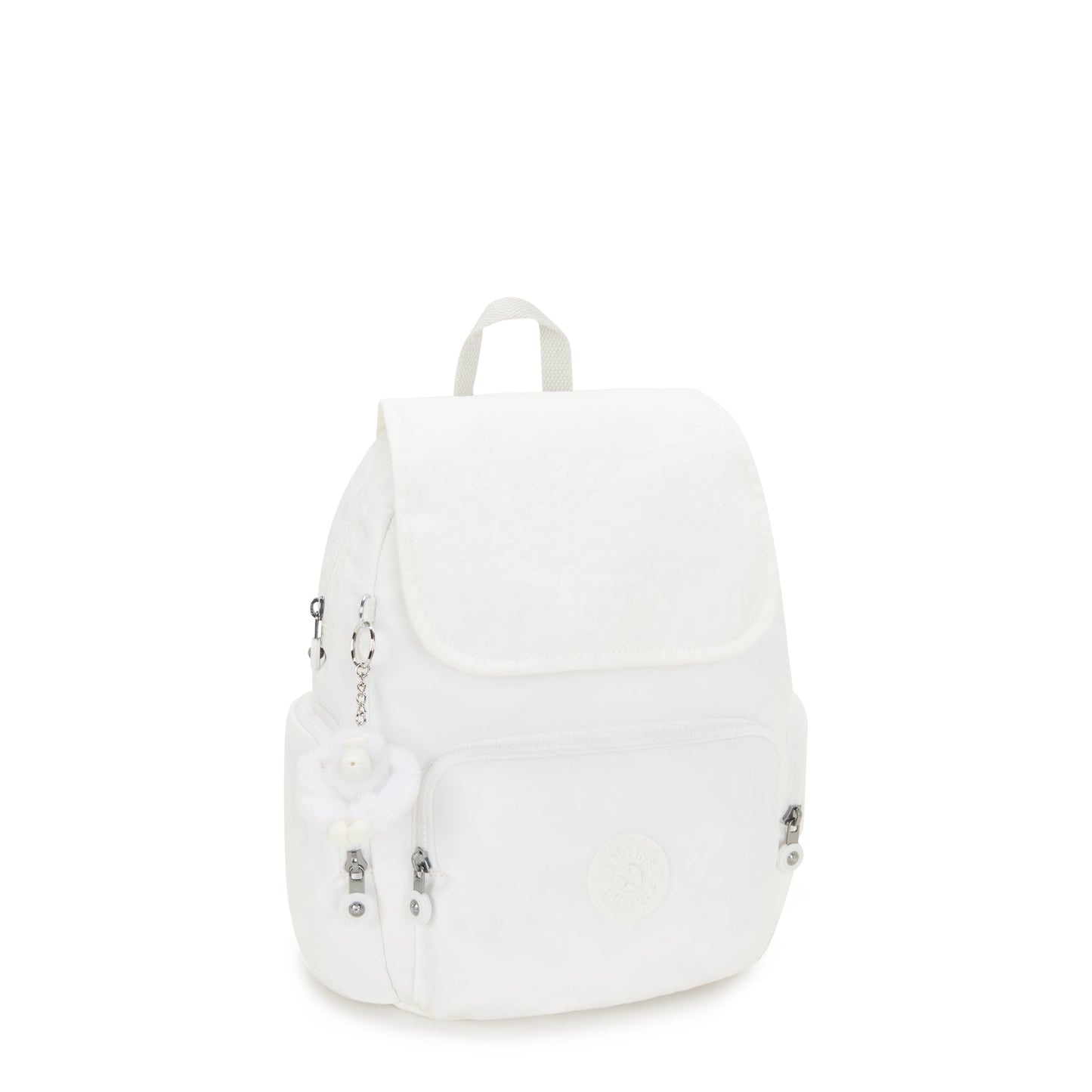 KIPLING-City Zip S-Small Backpack with Adjustable Straps-Pure Alabaster-I3523-6KH