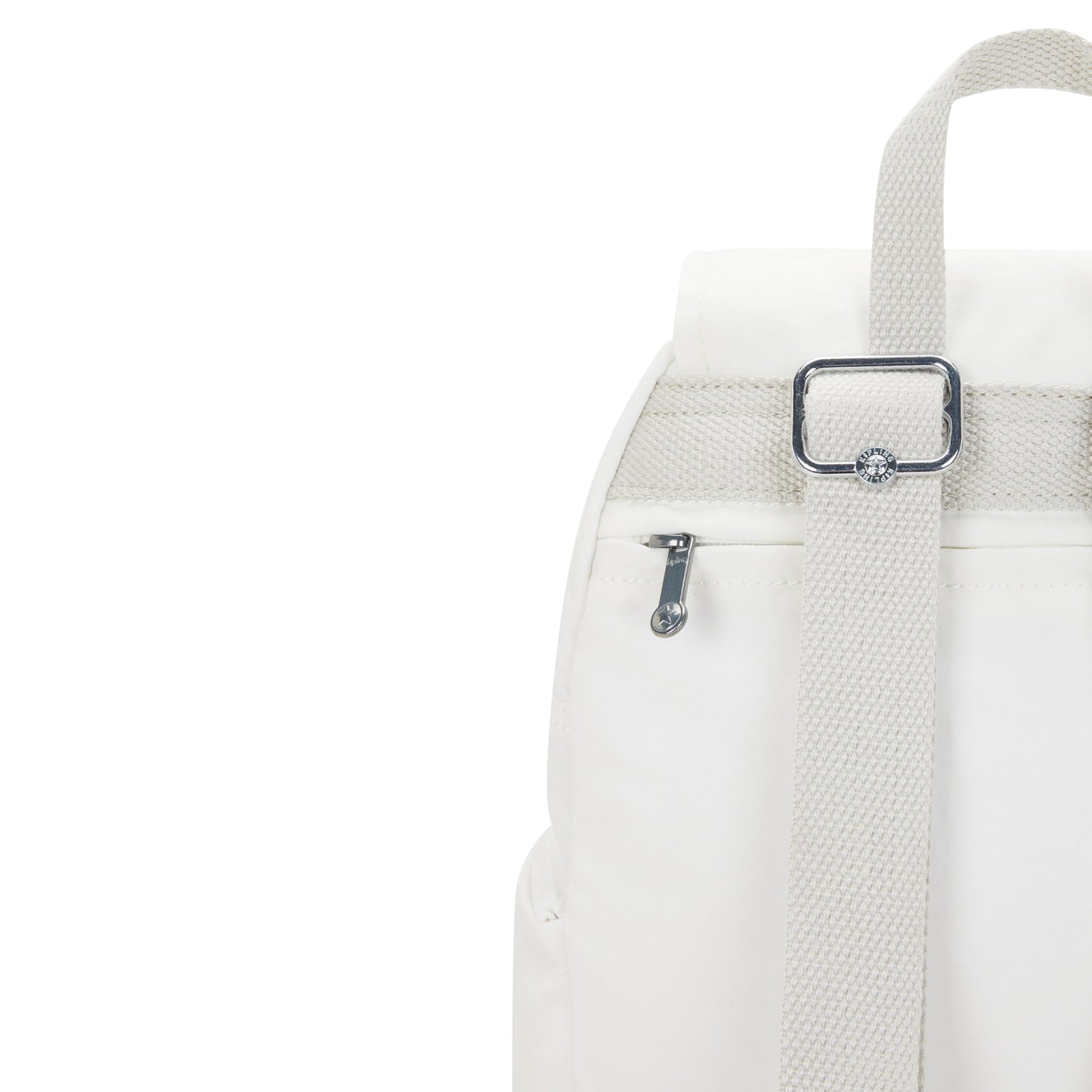 KIPLING-City Zip S-Small Backpack with Adjustable Straps-Pure Alabaster-I3523-6KH