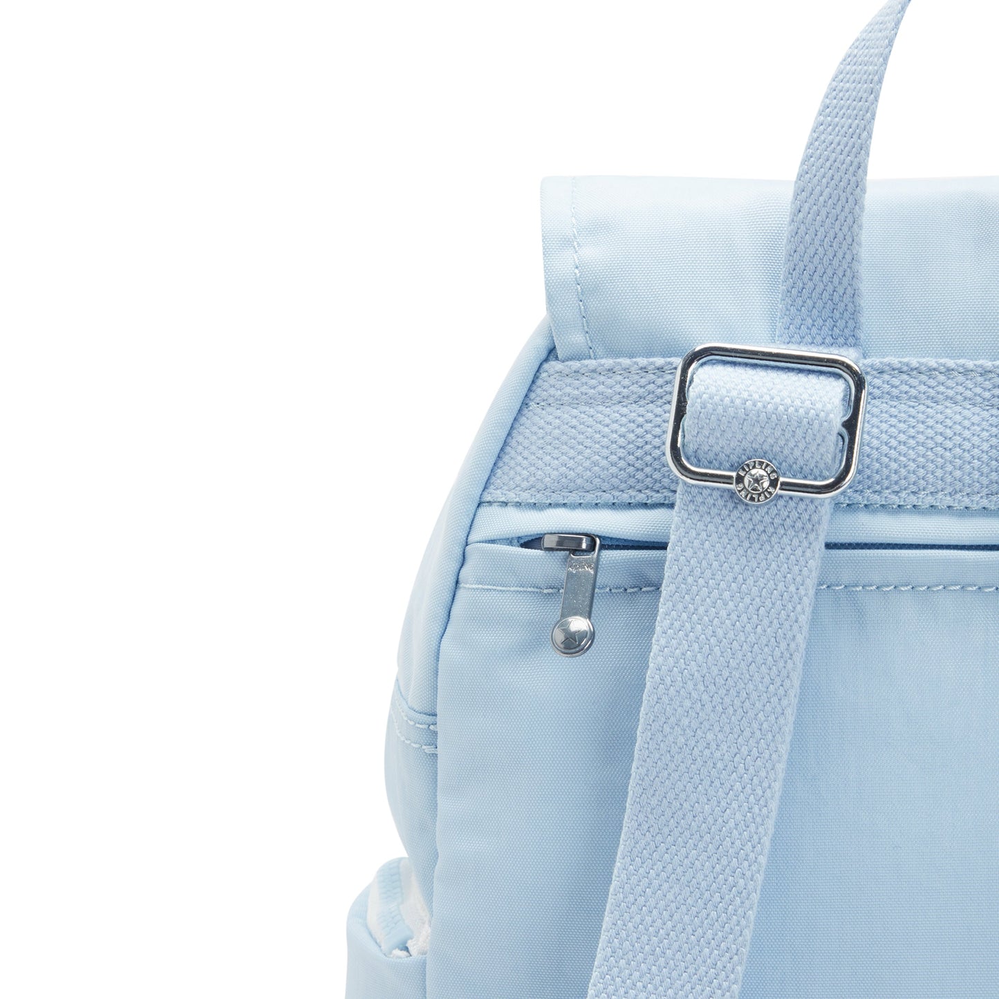 KIPLING-City Zip S-Small Backpack with Adjustable Straps-Frost Blue Bl-I3523-LZ8