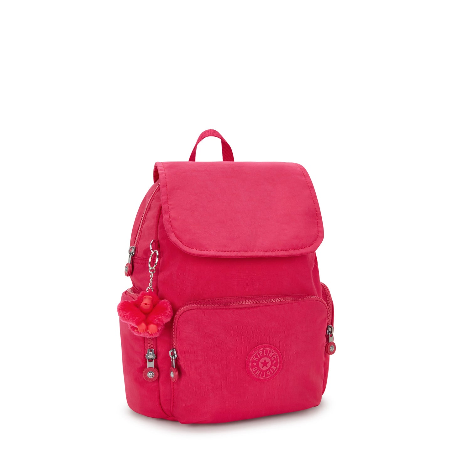KIPLING-City Zip S-Small Backpack with Adjustable Straps-Confetti Pink-I3523-T73