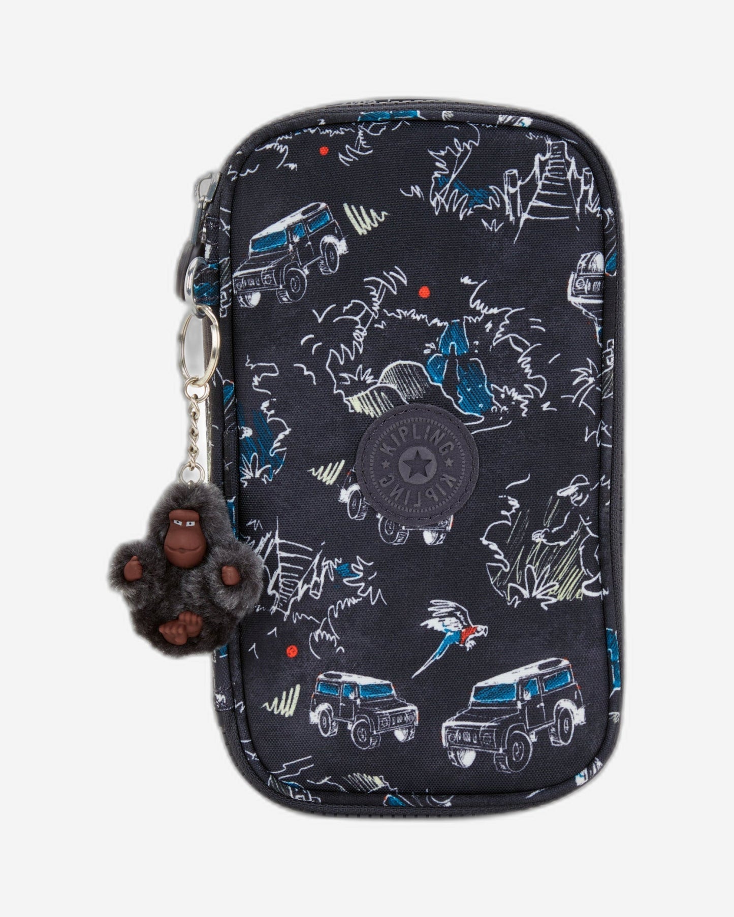 Kipling 50 Pens Jungle Fun Race Medium Pencase C2I3707-TJ3