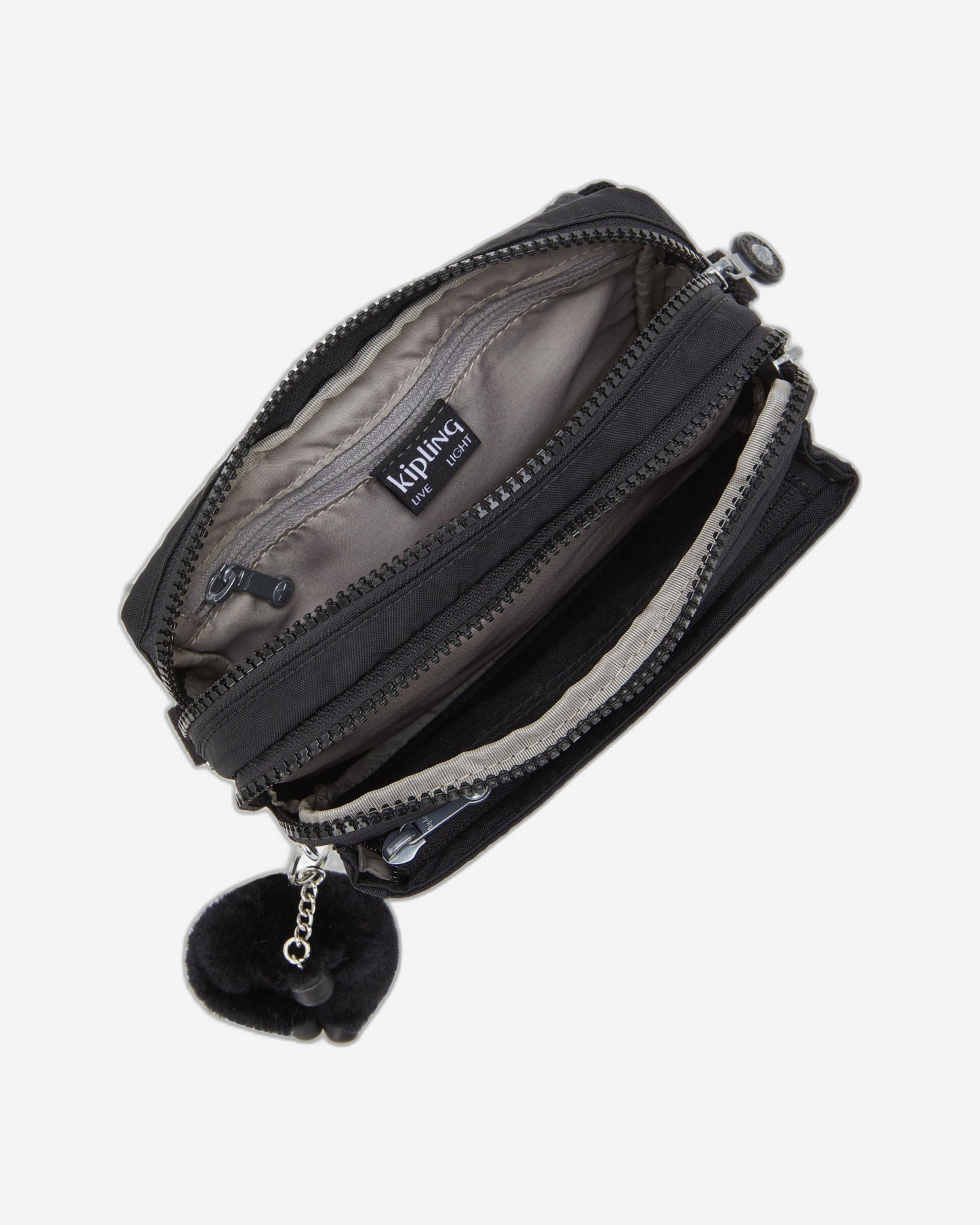 Kipling Abanu Multi Black Noir Small Crossbody Convertible To Waistbag (With Removable Shoulderstrap) I3795-P39