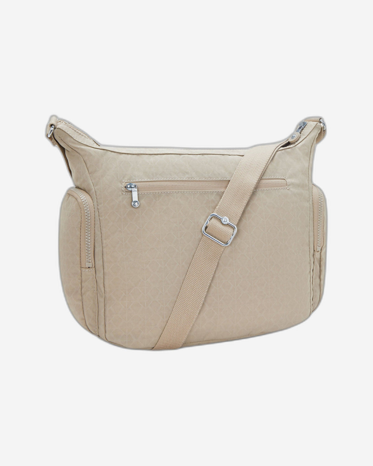 Kipling Gabb Signature Beige Embossed Large Crossbody Bag I3945-96A