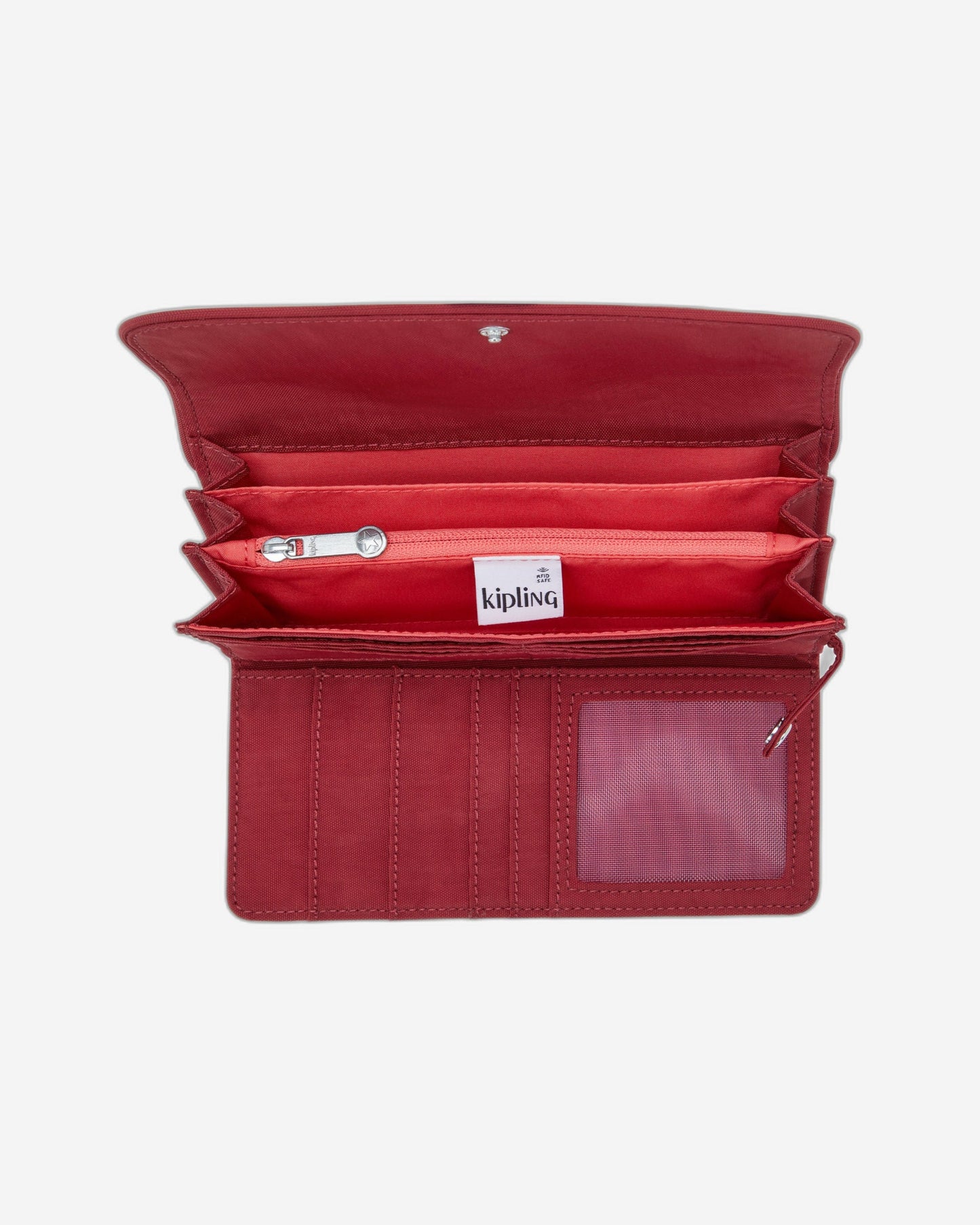 Kipling Money Land Funky Red Large Wallet I4191-4SS