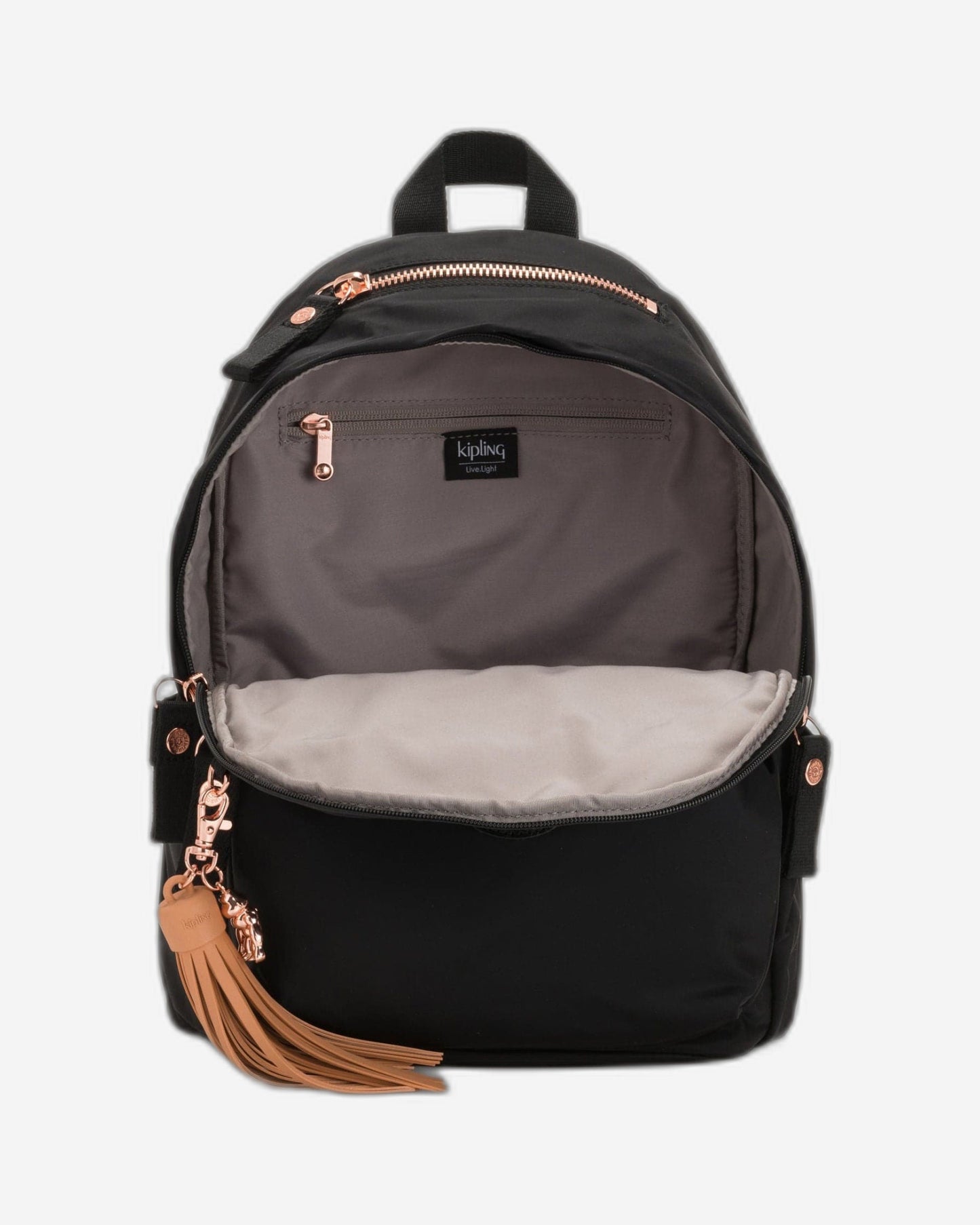 Kipling Delia Rose Black Medium Backpack C2I4240-53H