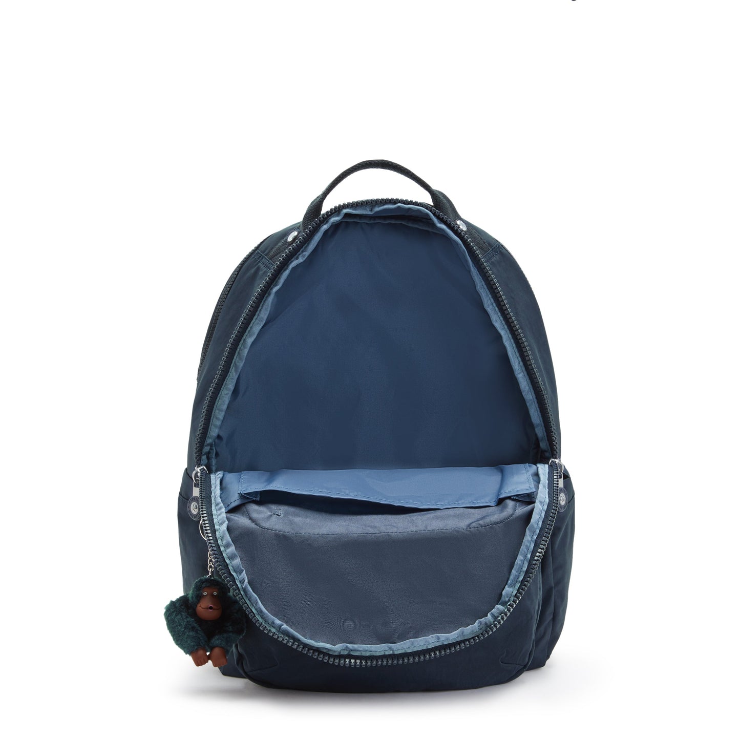 Kipling Seoul Lap True Blue Tonal Large Backpack C2I4275-4DX