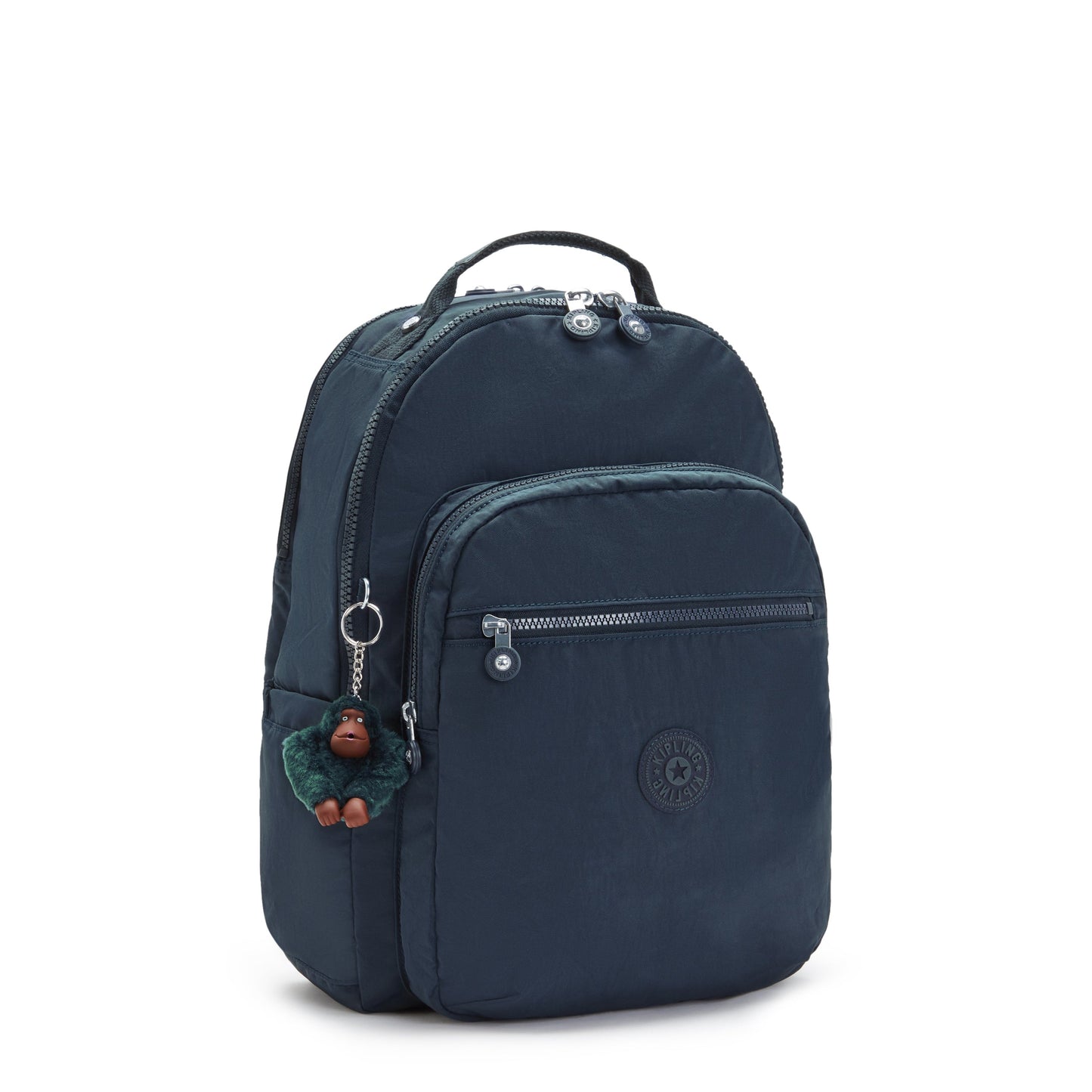 Kipling Seoul Lap True Blue Tonal Large Backpack C2I4275-4DX