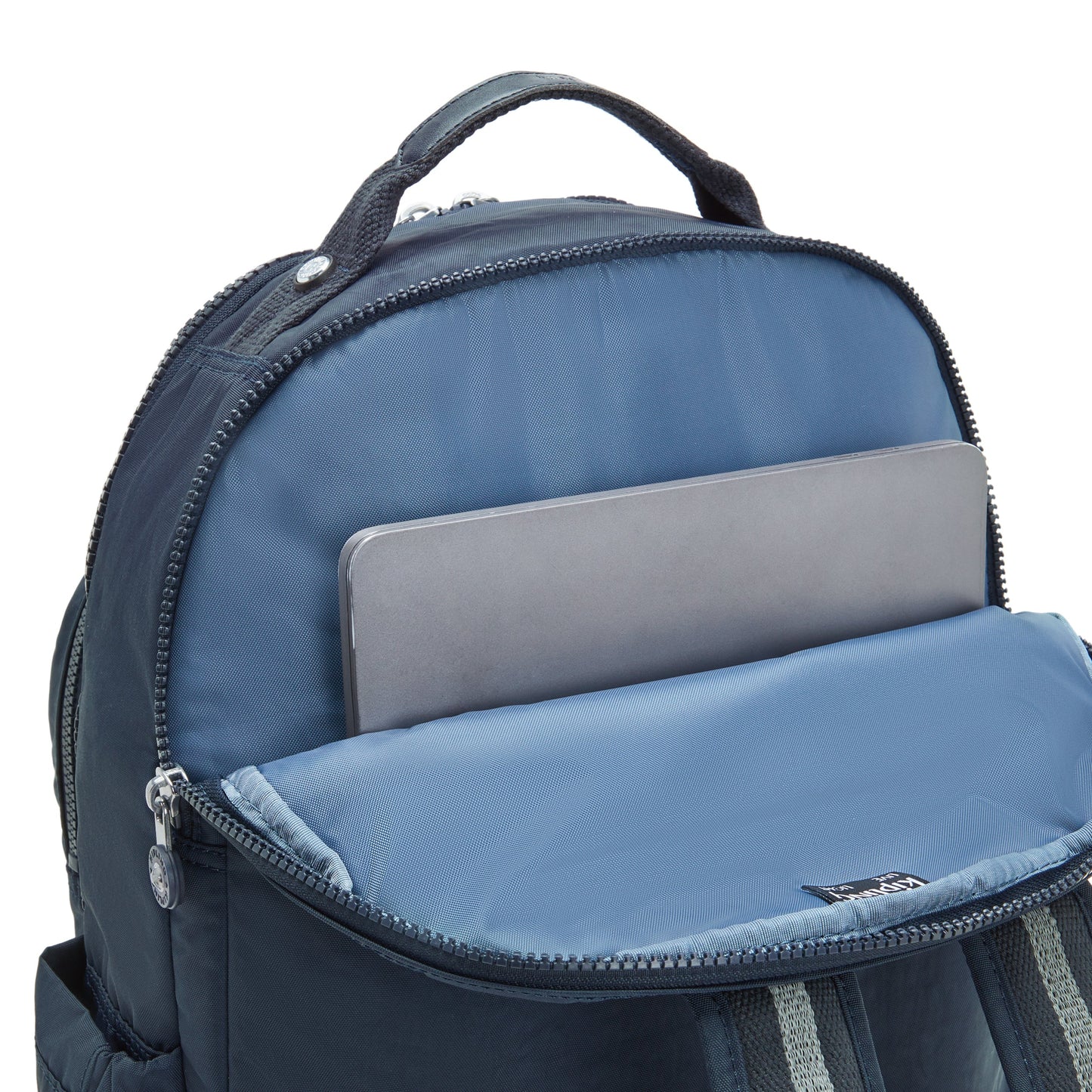 Kipling Seoul Lap True Blue Tonal Large Backpack C2I4275-4DX