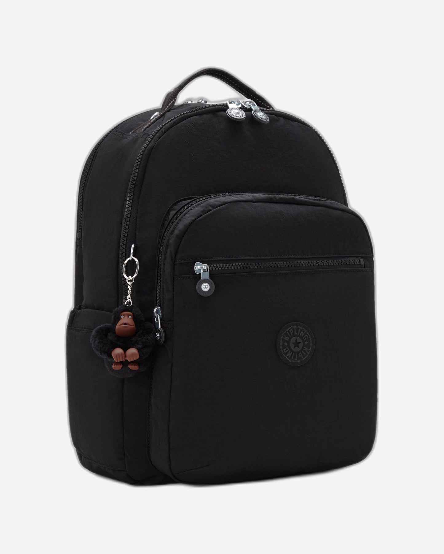 Kipling Seoul Lap True Black Large Backpack With Laptop Compartment I4275-J99