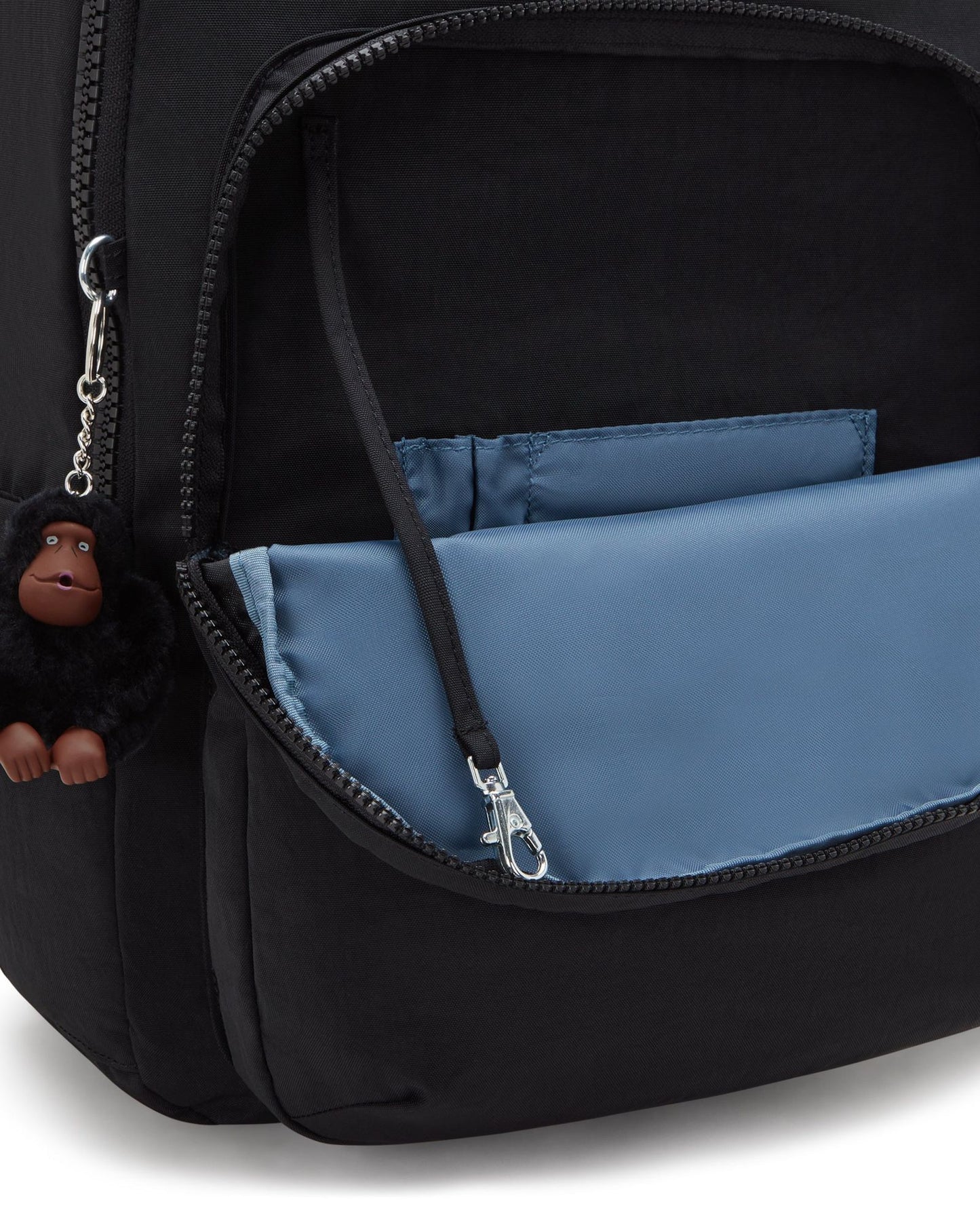 Kipling Seoul Lap True Black Large Backpack With Laptop Compartment I4275-J99