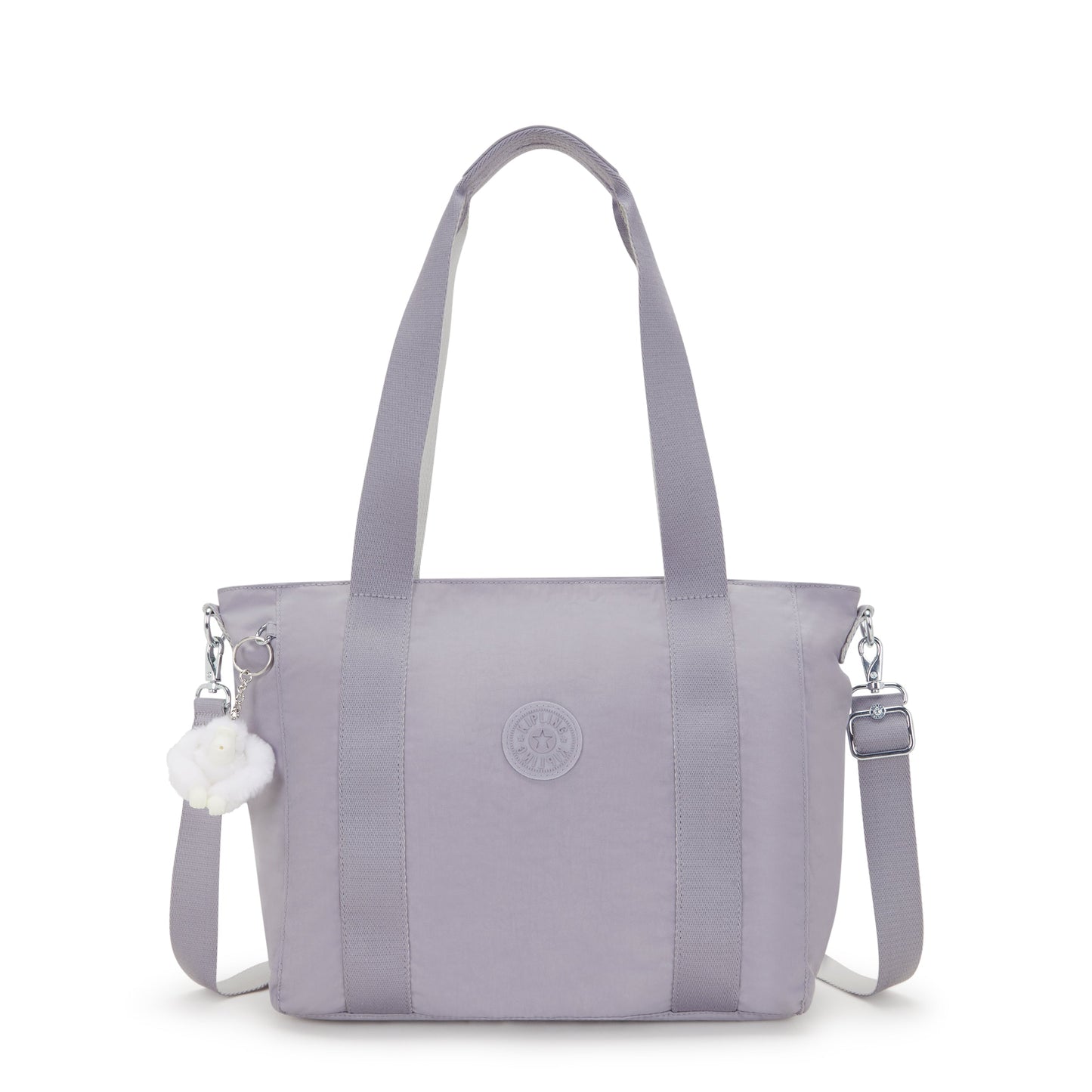 KIPLING-Asseni S-Small tote (with removable shoulderstrap)-Tender Grey-I4400-1FB