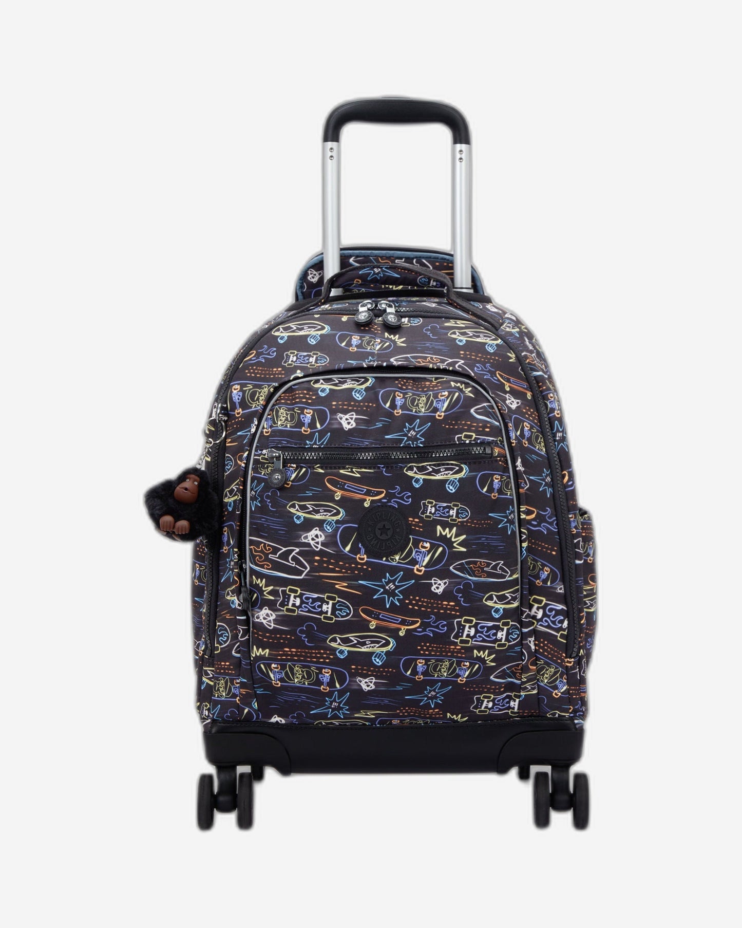 Kipling New Zea Neon Skate Large wheeled backpack with laptop compartment I4674-71M