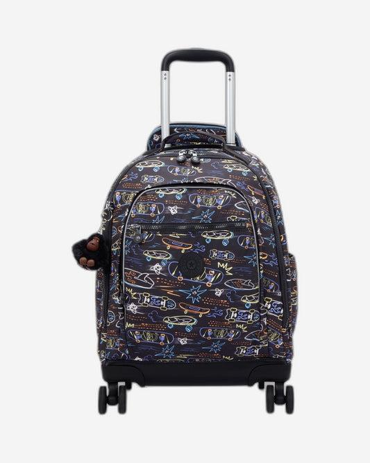 Kipling New Zea Neon Skate Large wheeled backpack with laptop compartment I4674-71M