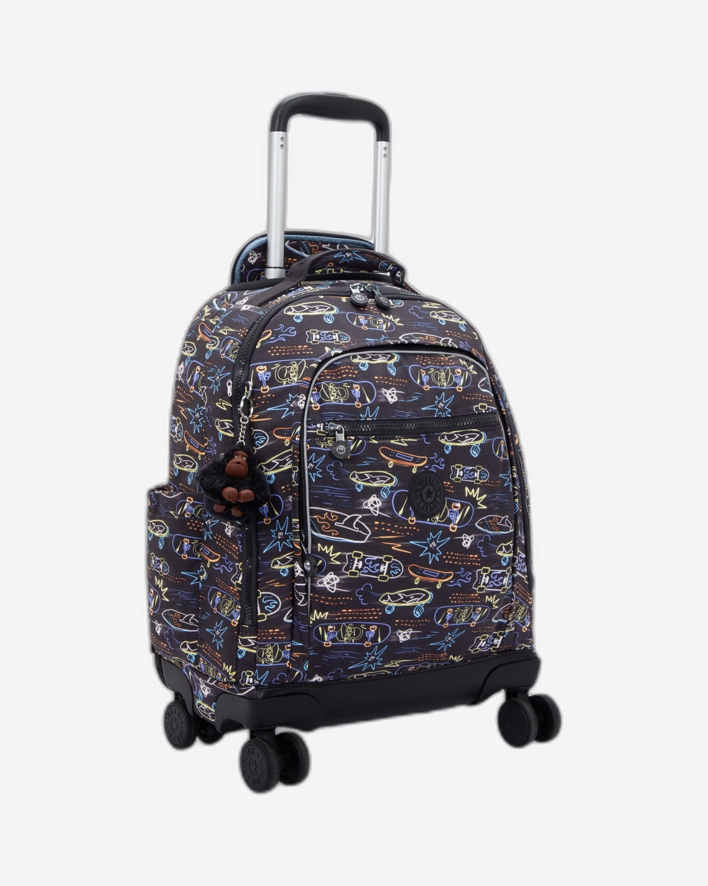 Kipling New Zea Neon Skate Large wheeled backpack with laptop compartment I4674-71M