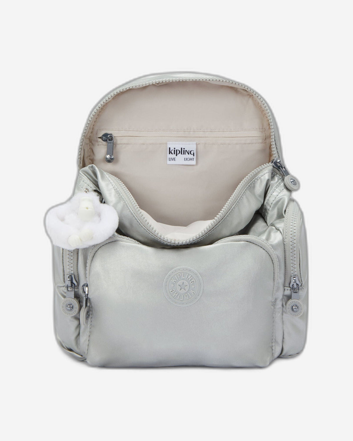 Kipling City Zip Mini New Bright Metallic Small Backpack I4697-70P