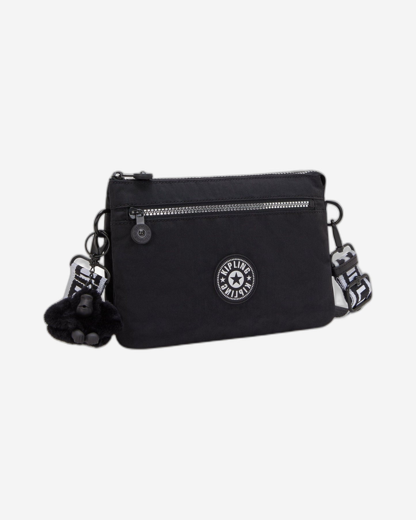 Kipling Riri Zip Glorious Silver Small Crossbody Bag I4745-9SB