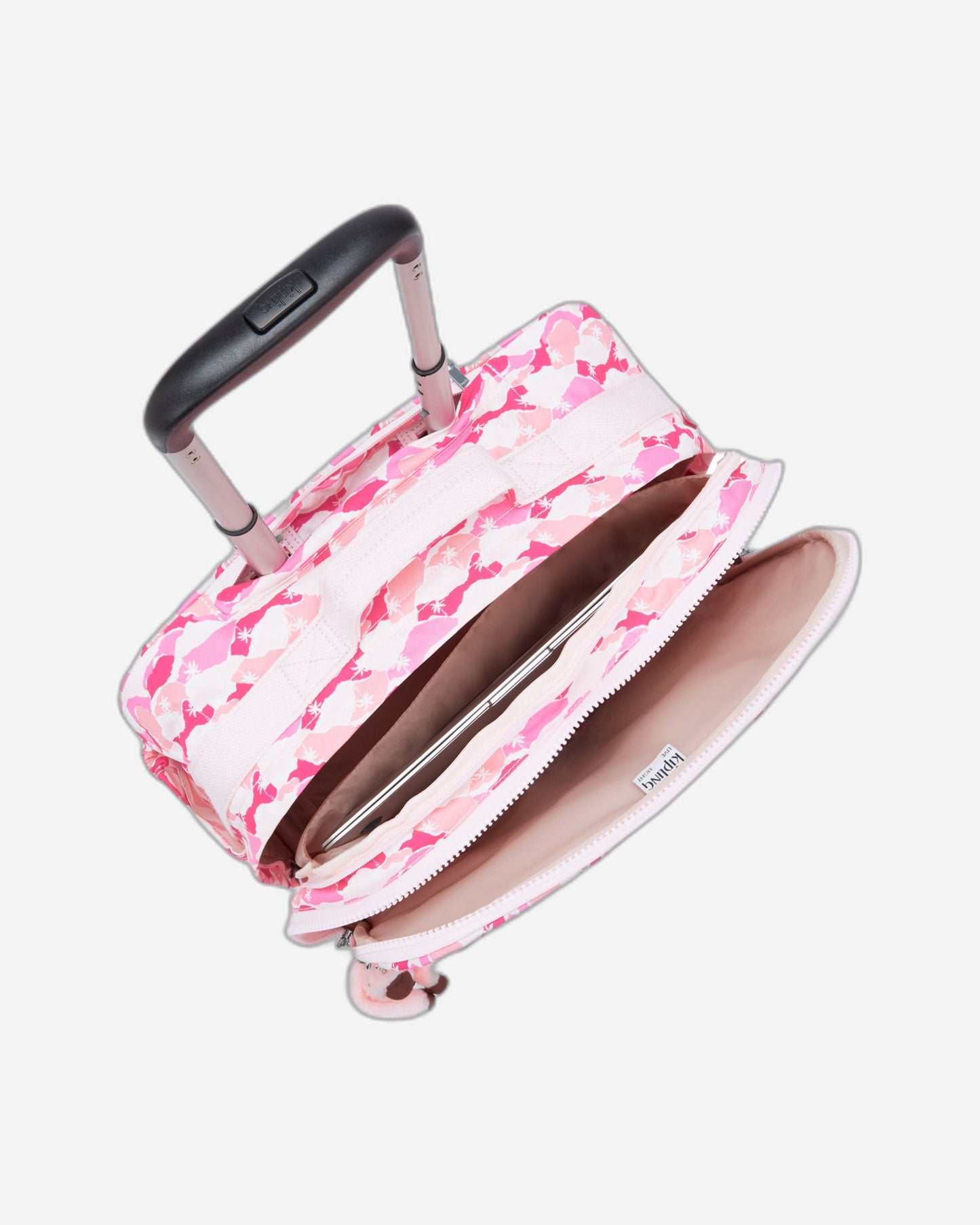 Kipling New Storia Pink Palm Large wheeled bag I4847-1BV