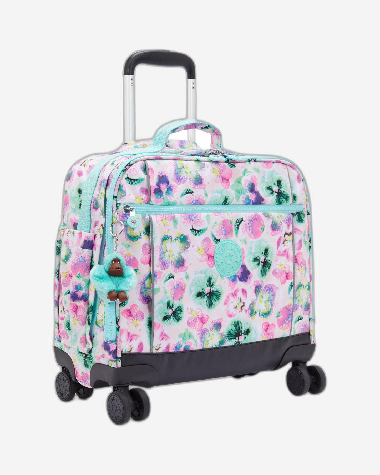 Kipling New Storia Aqua Blossom Large Wheeled Bag C2I4847-7EC