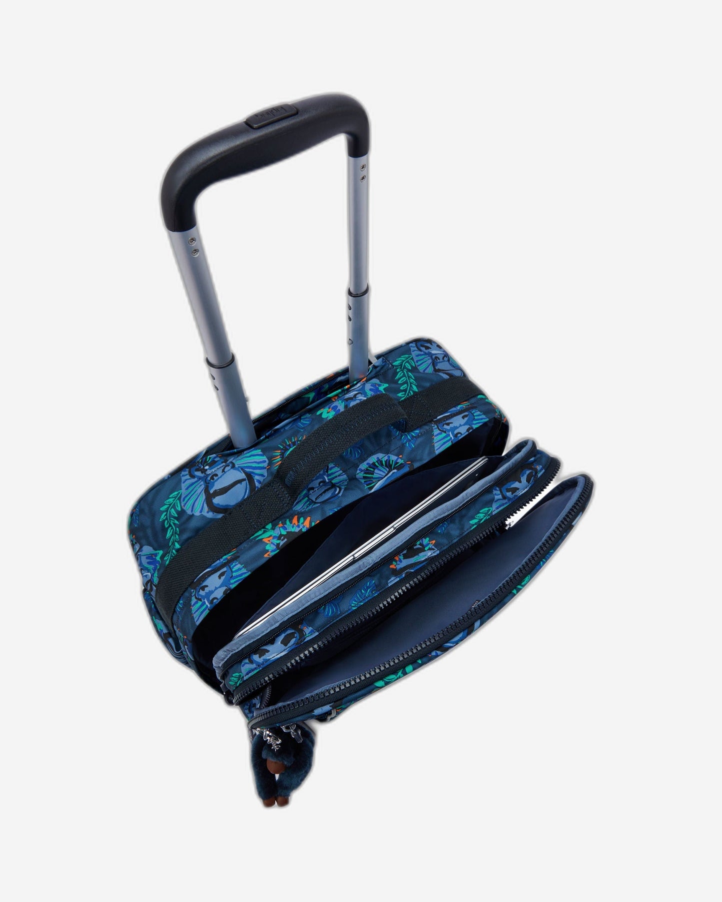 Kipling New Storia Blue Monkey Fun Large Wheeled Bag C2I4847-8HJ