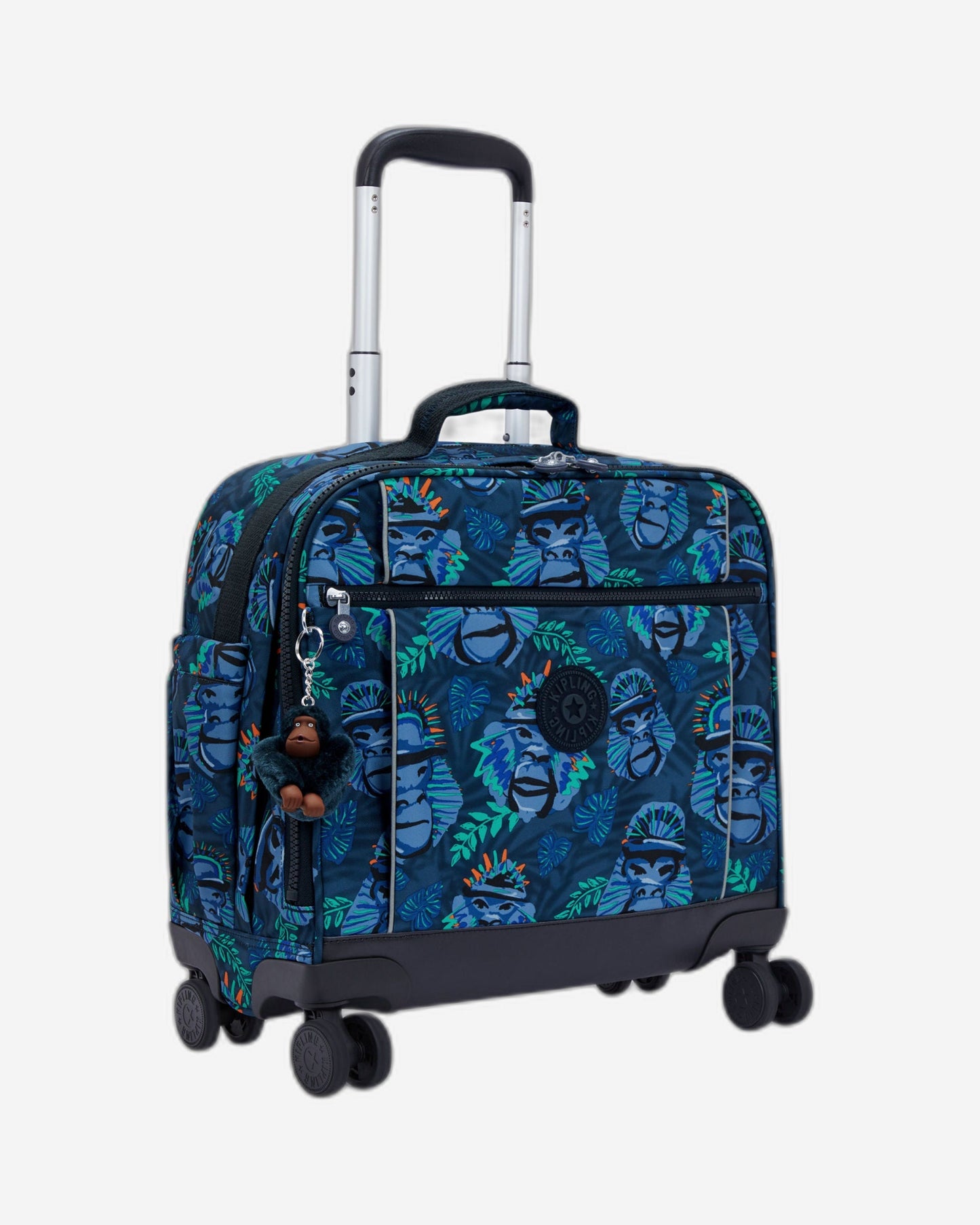 Kipling New Storia Blue Monkey Fun Large Wheeled Bag C2I4847-8HJ