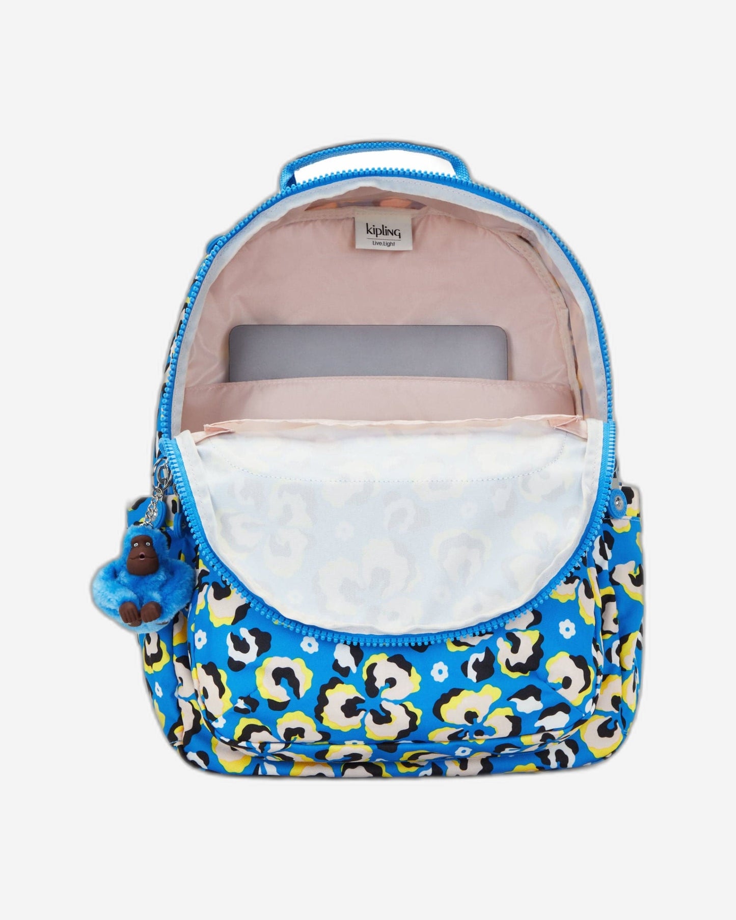 Kipling Seoul Leopard Floral Large Backpack C2I4851-P2A