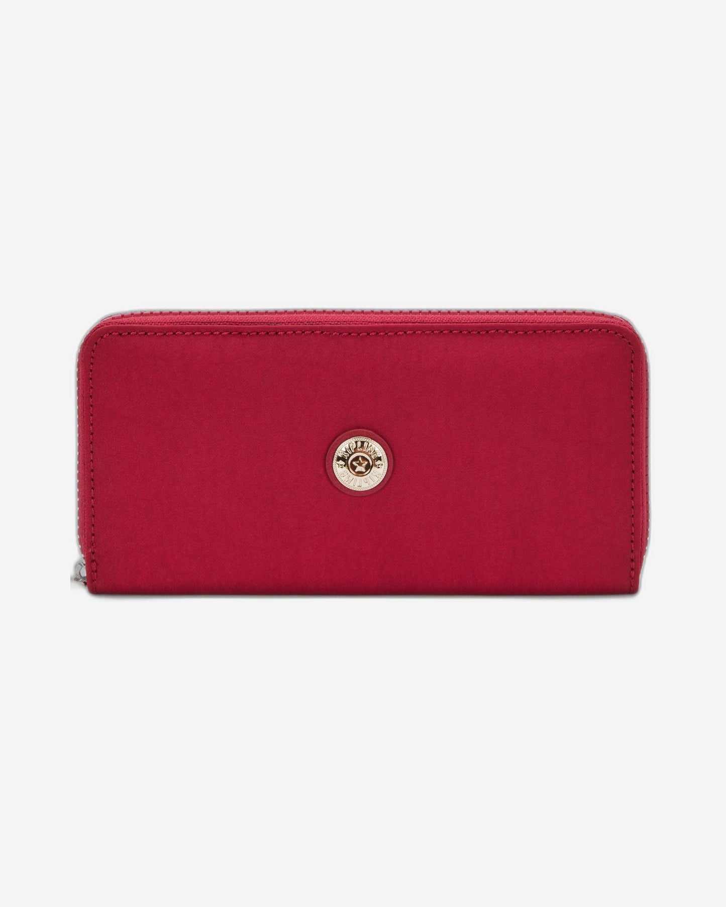 Kipling Money World Red Red Wine Large Wallet I5102-6SE