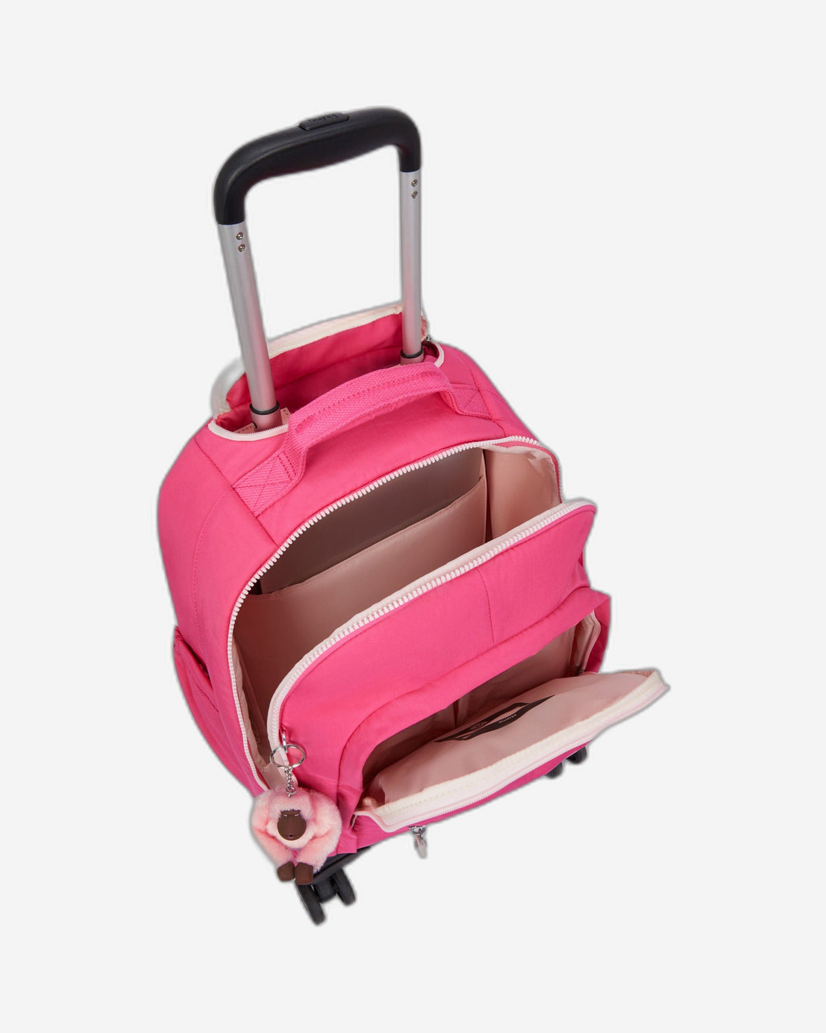 Kipling New Zea Happy Pink C Large Wheeled Backpack C2I5246-BZ8