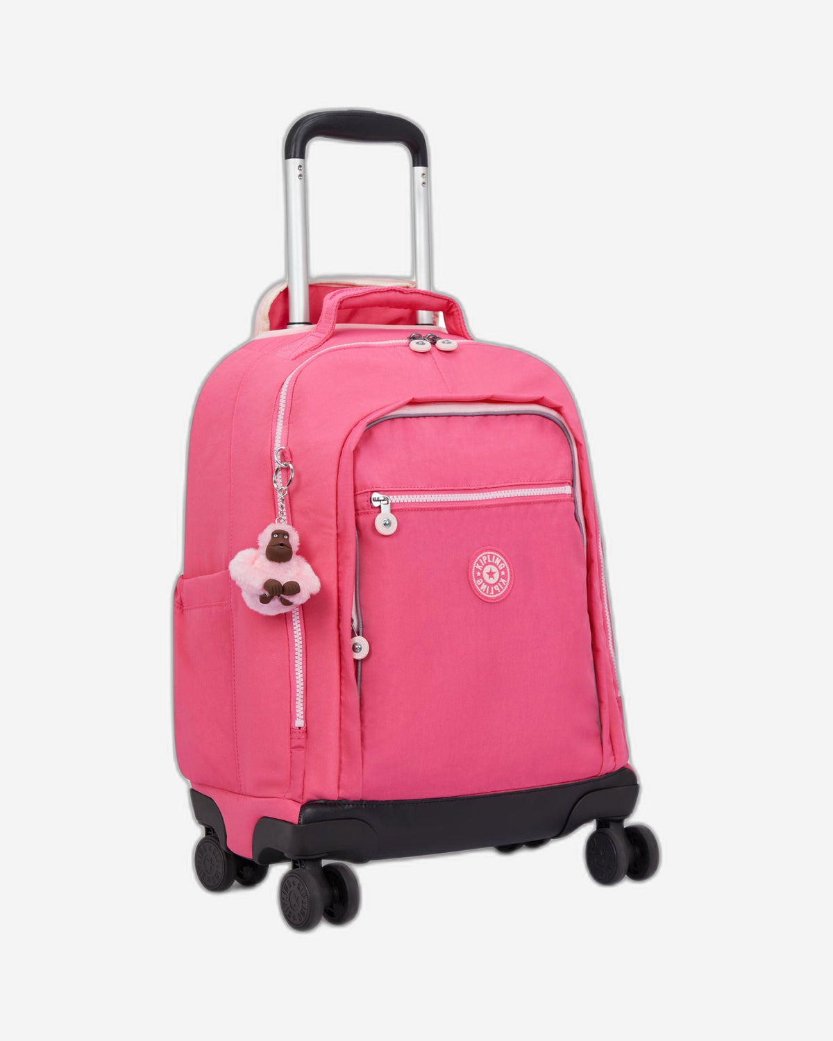 Kipling New Zea Happy Pink C Large Wheeled Backpack C2I5246-BZ8