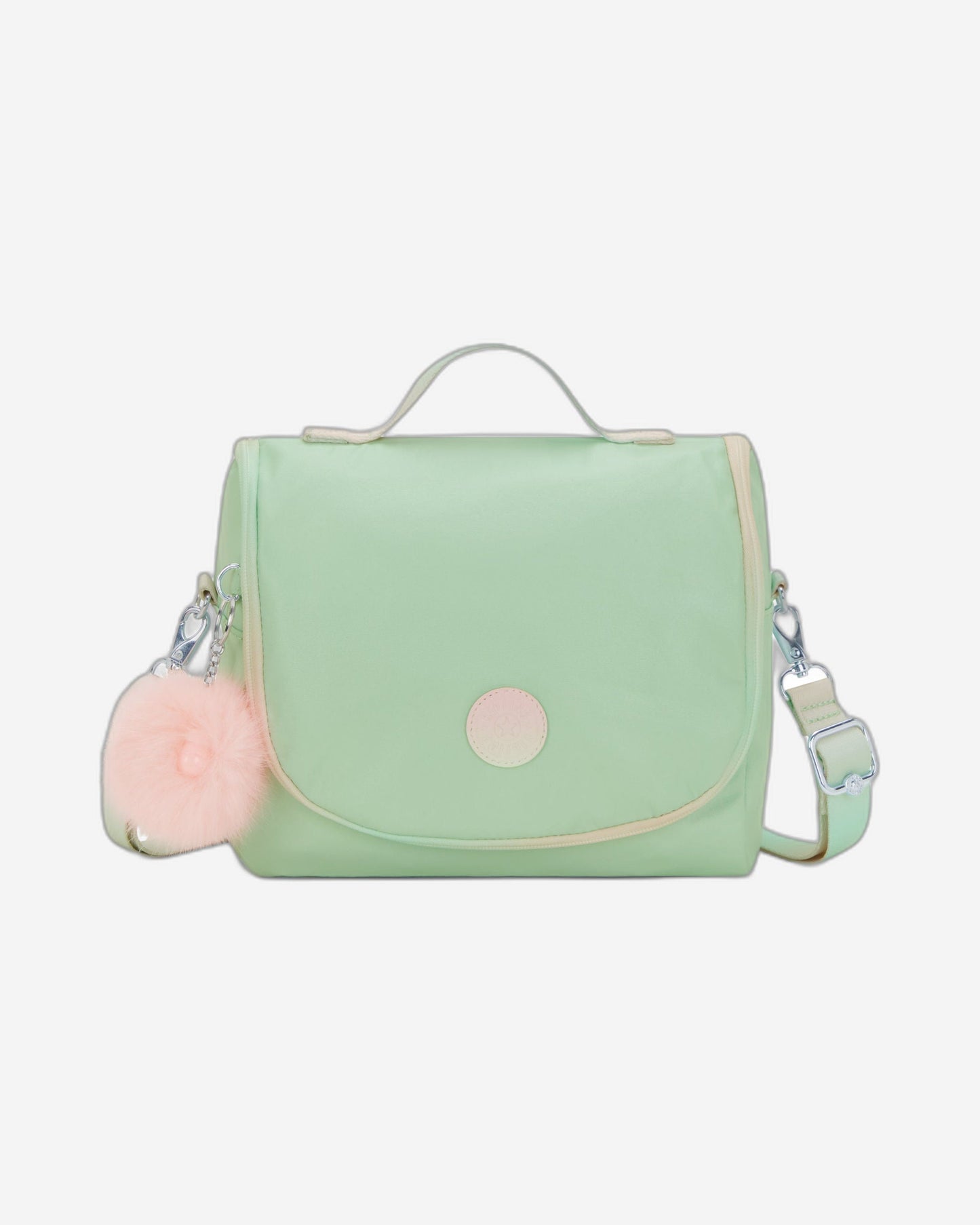 Kipling New Kichirou Soft Green Met Large Lunch Bag with Trolley Sleeve C2I5356-5KY